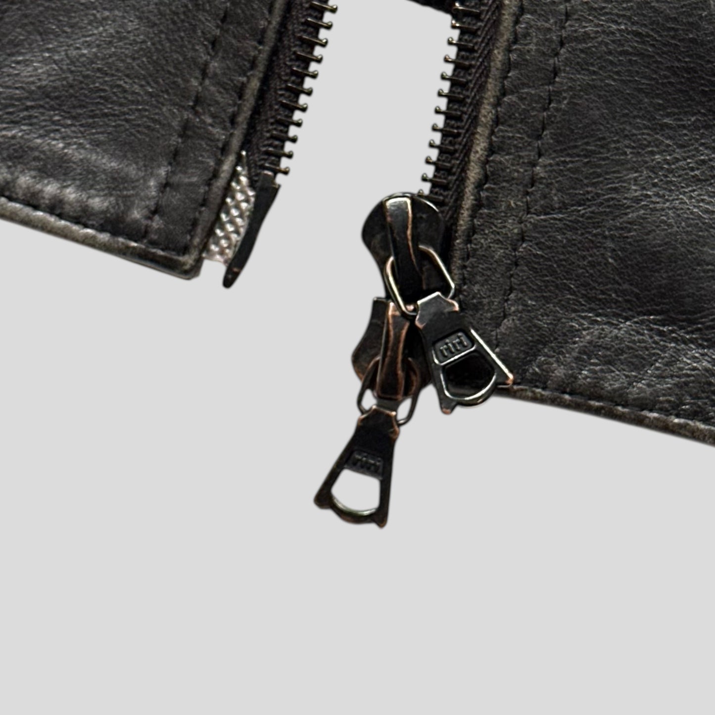 Neil Barrett 00’s Multipocket Buckle Lambs Leather Moto Jacket - L