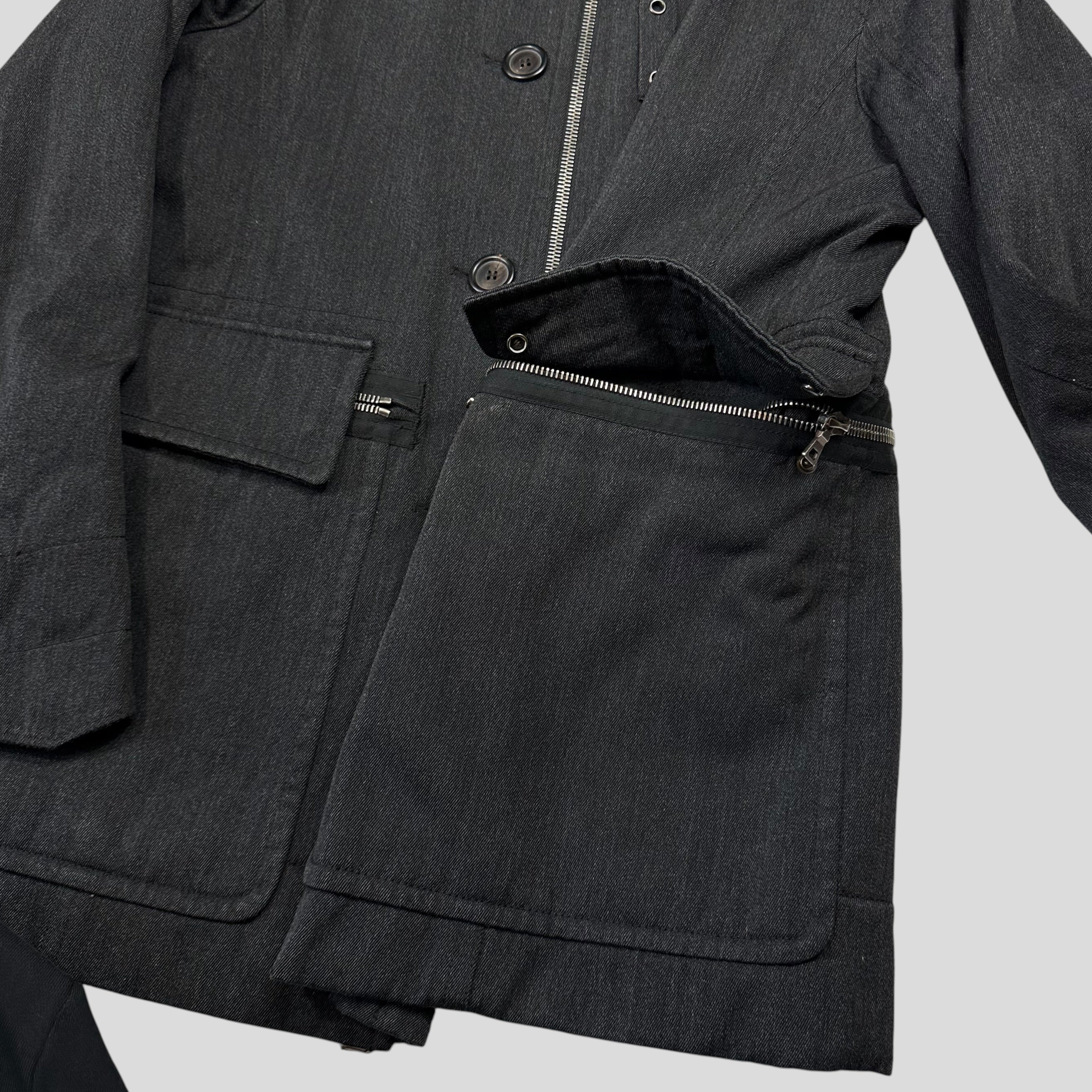 Prada Sport 00's Technical Wool Sherpa Collar Overcoat - L – Warmwaves