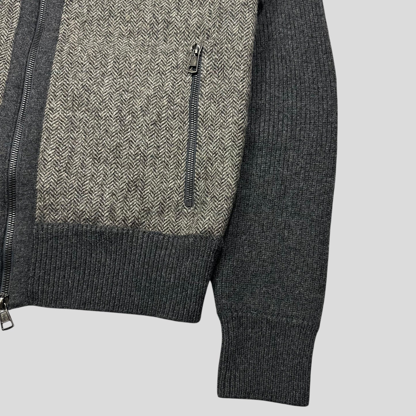 Moncler Wool & Nylon Maglione Tricot Cardigan Jacket - L (M)