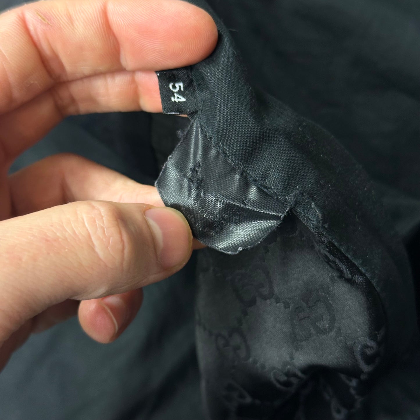 Gucci by Tom Ford 00’s Nylon Monogram GG Logo Black Jacket - IT54 (L/XL)