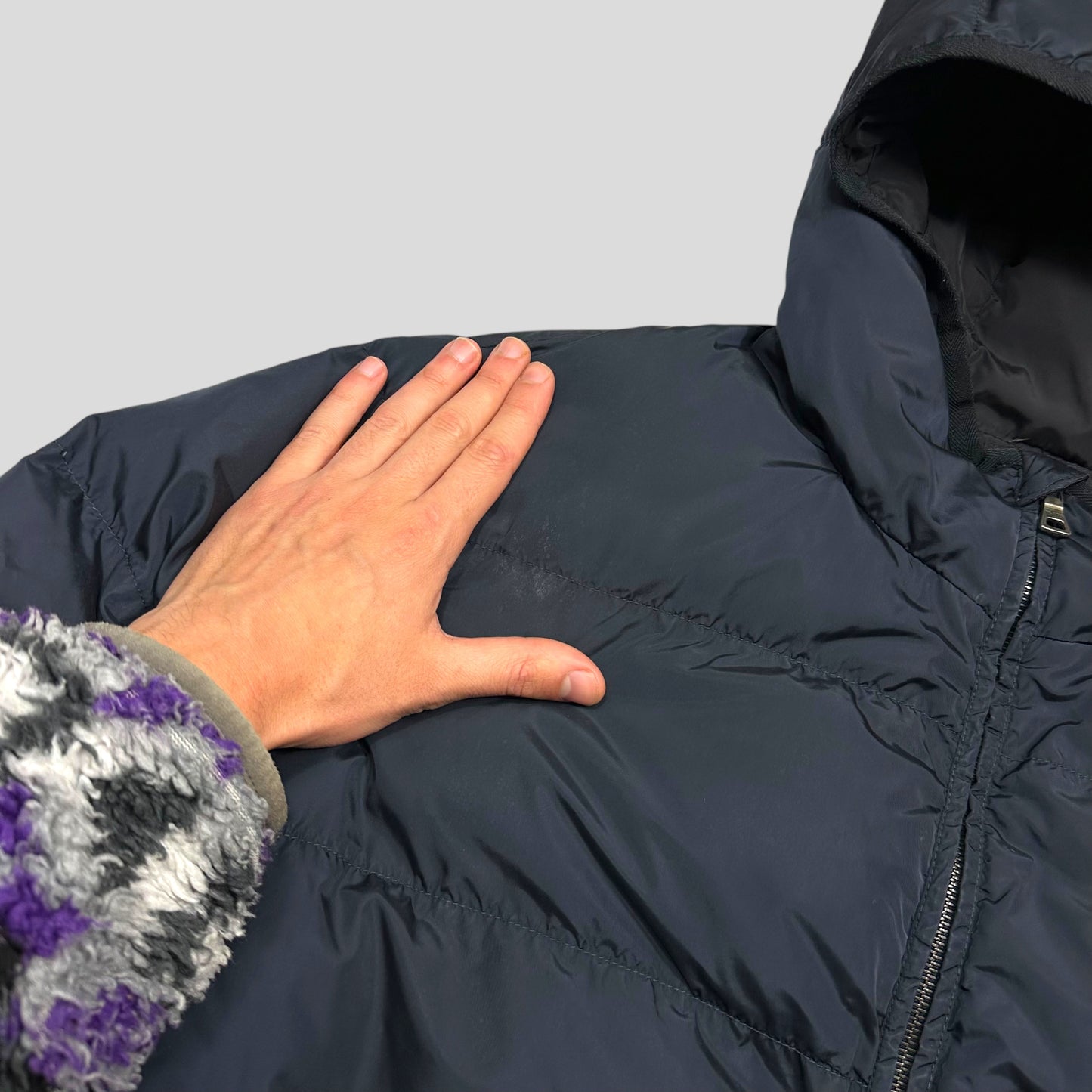 Prada 2011 Red Tab Nylon Goose Down Puffer Jacket - IT52 (L)