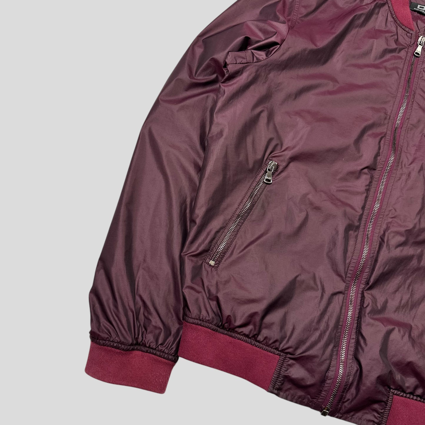 D&G 00’s Dolce & Gabbana Iridescent Nylon Bomber Jacket - IT50 (M)