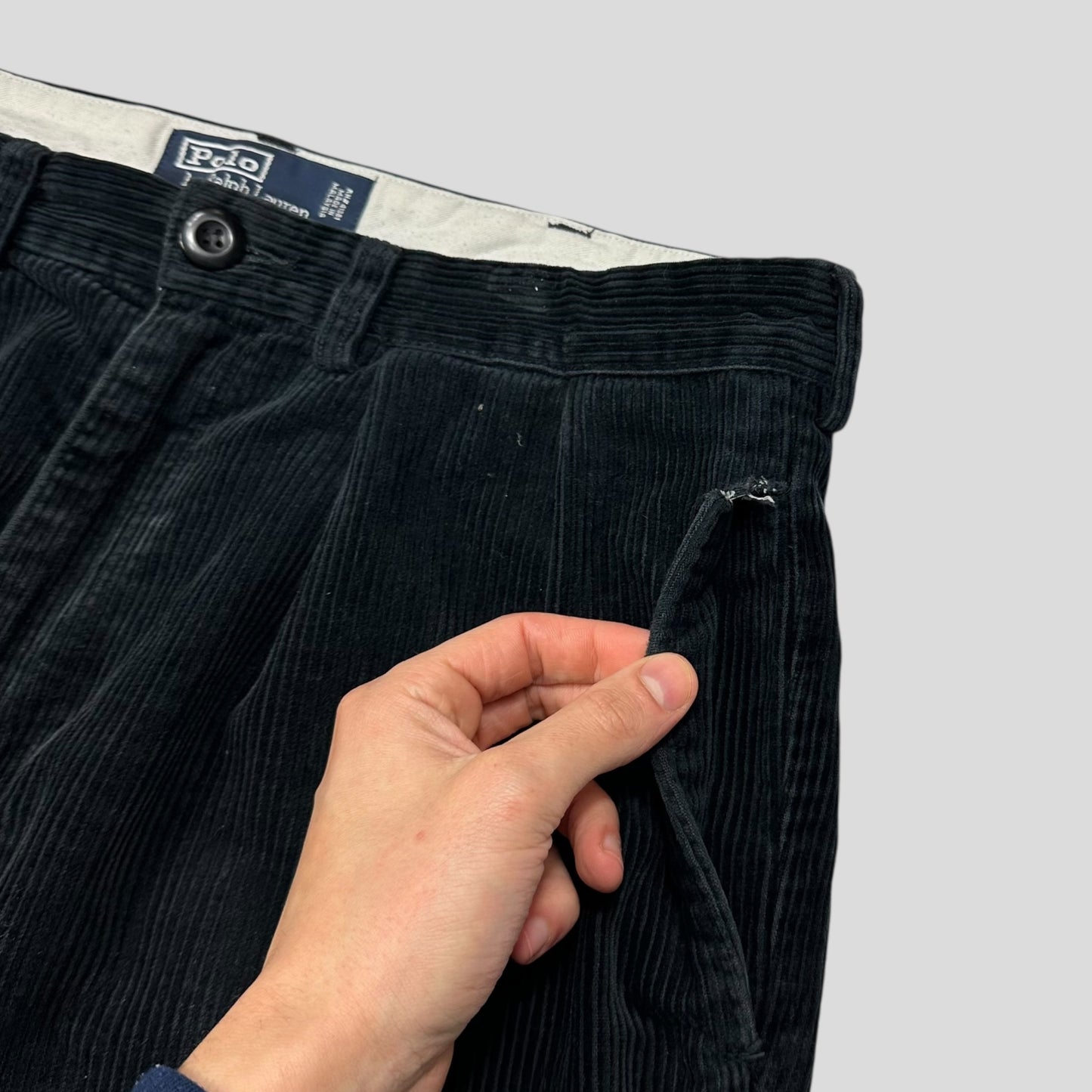 Ralph Lauren 90’s Polo Jumbo Corduroy Baggy Andrew Trousers - 34