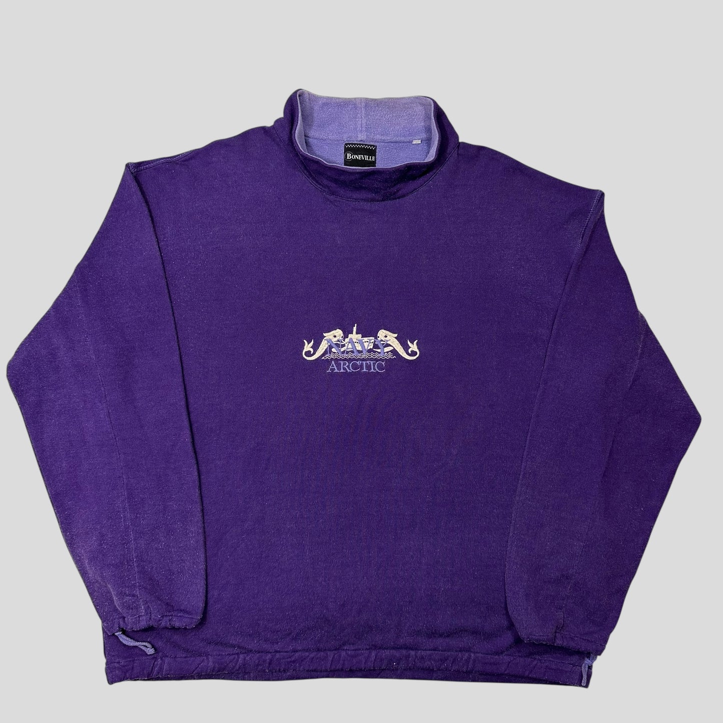 Boneville 1980’s Navy Arctic Toggle Cuff Mockneck Sweatshirt - XL/XXL