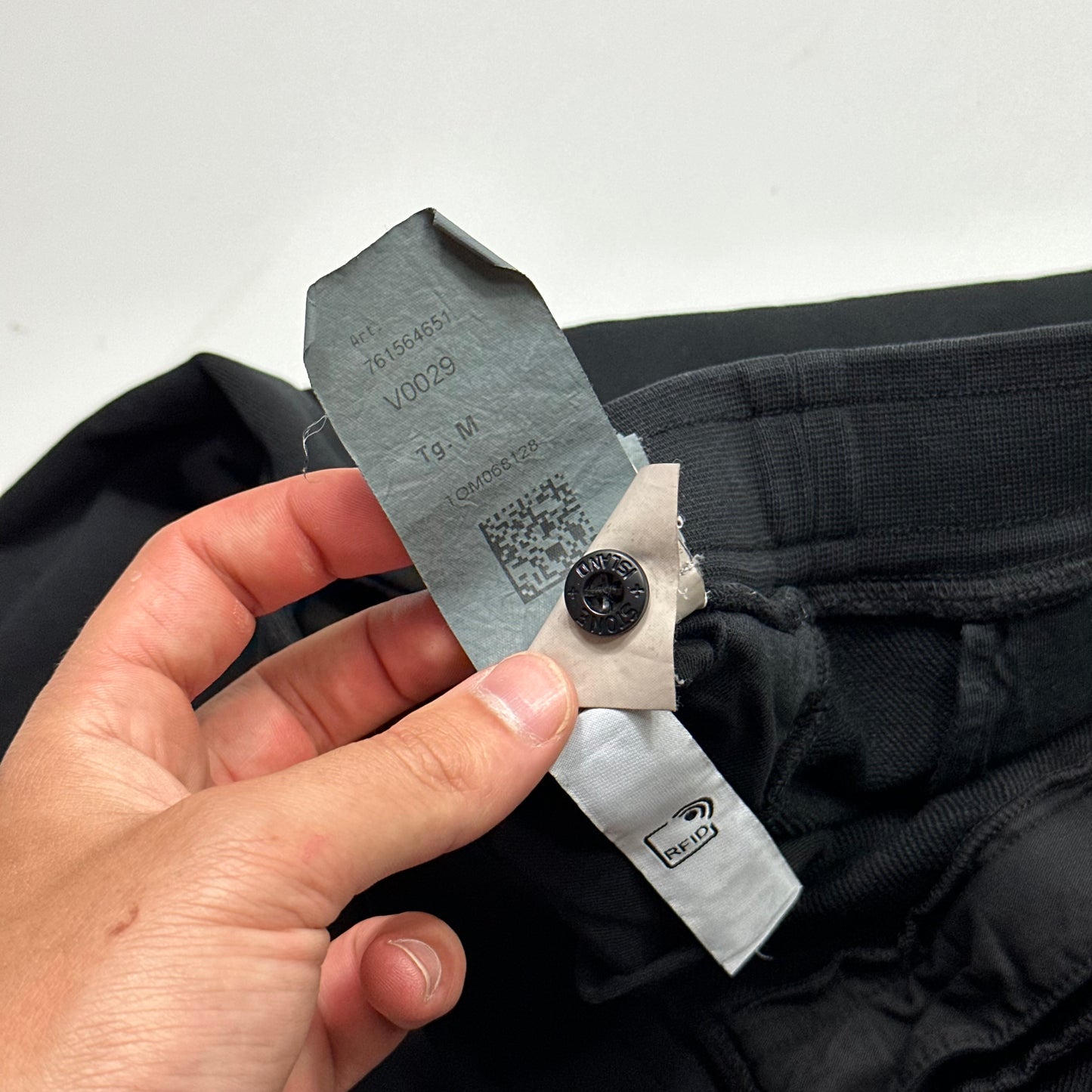 Stone Island Black Jogger Shorts - M