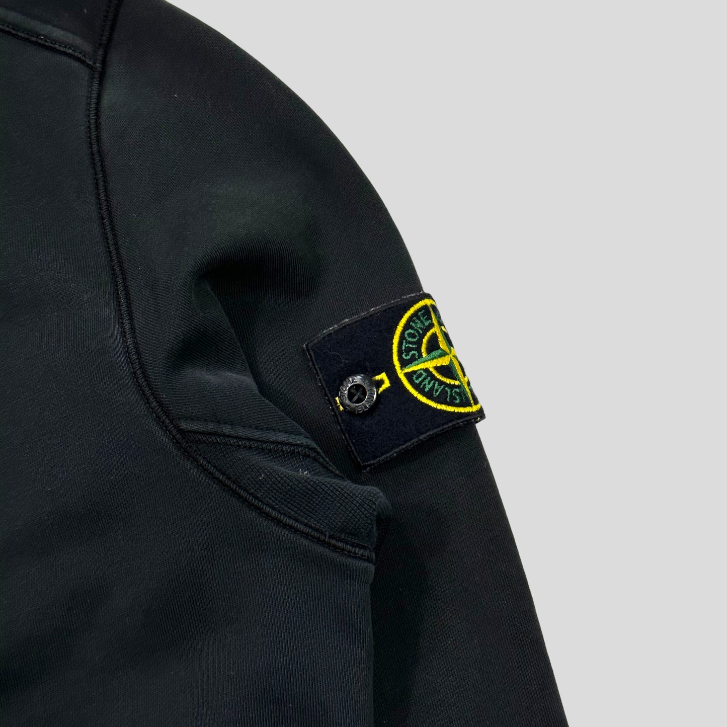 Stone Island AW20 Black Pullover Hoodie - S/M