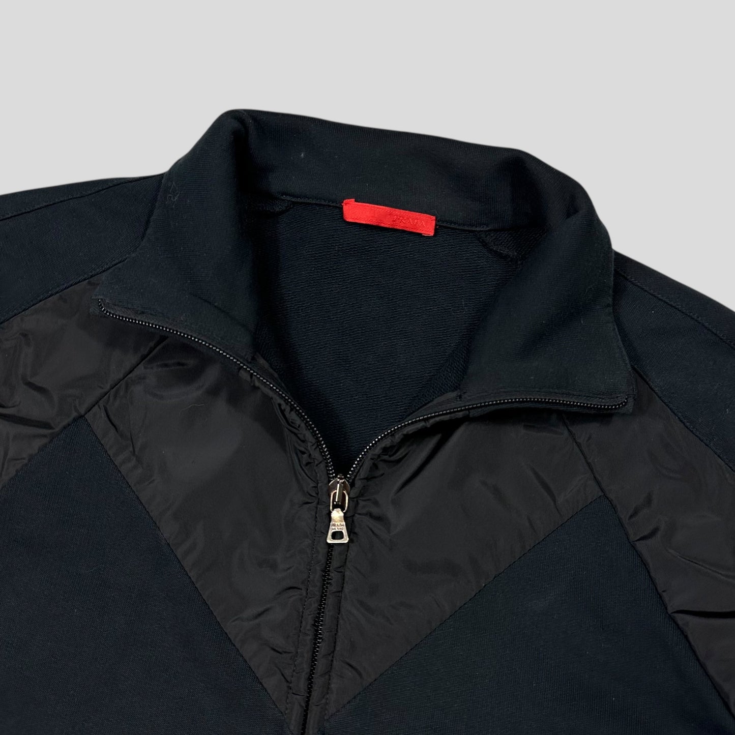 Prada Sport 2009 Angled Nylon Panelled Track Jacket - M