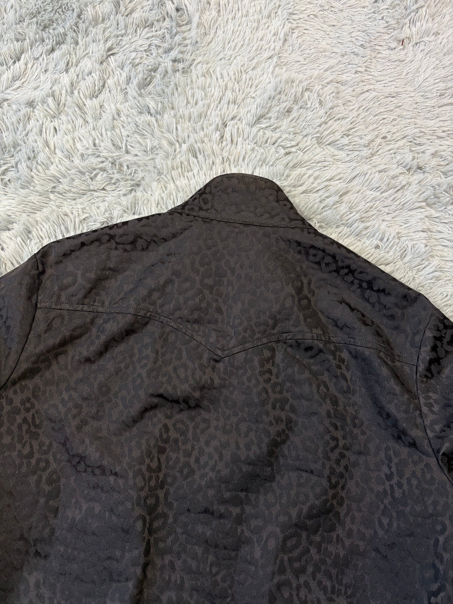 Saint Laurent SS14 Hedi Slimane Black Leopard Bomber Jacket - IT48