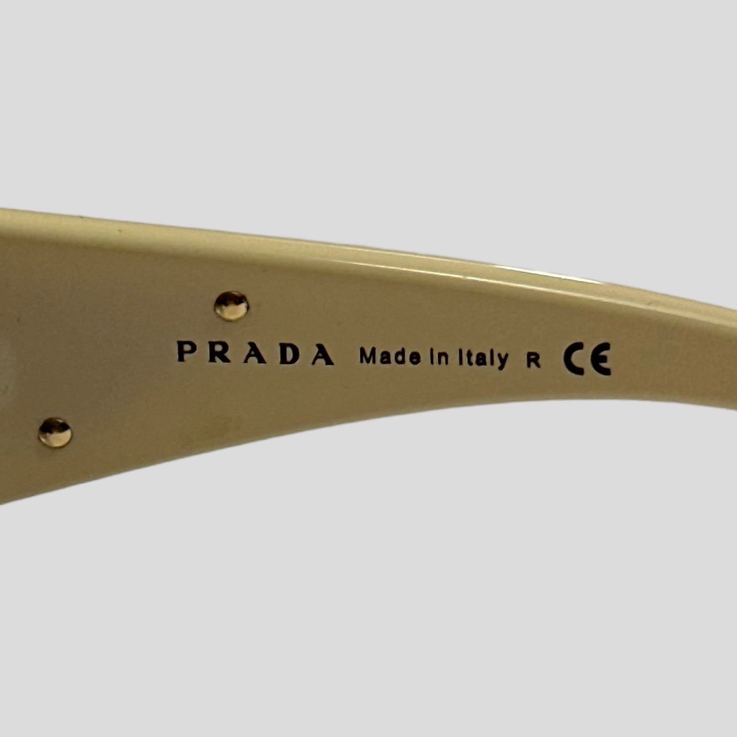 Prada Milano Logo Wraparound Sunglasses