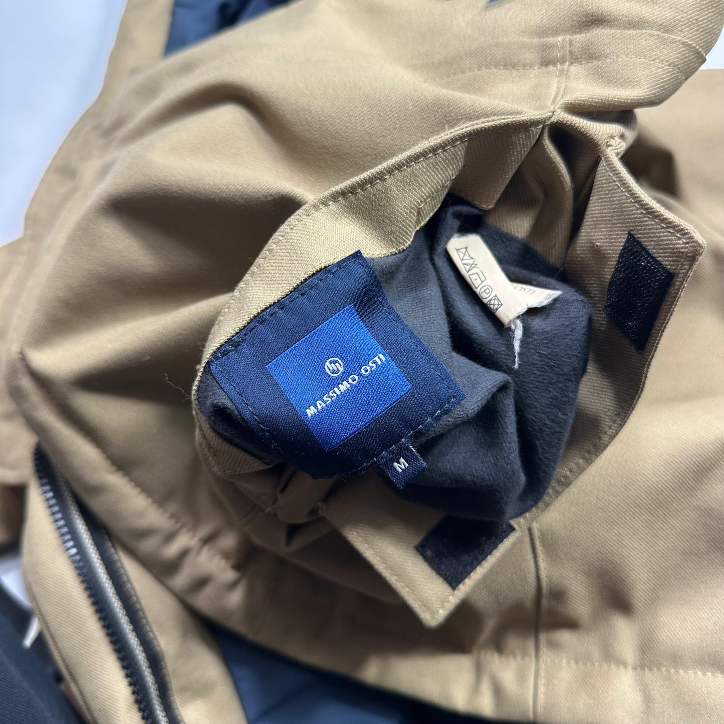 Massimo Osti Studio 1999 Asymmetrical Cuff Padded Field Jacket - M