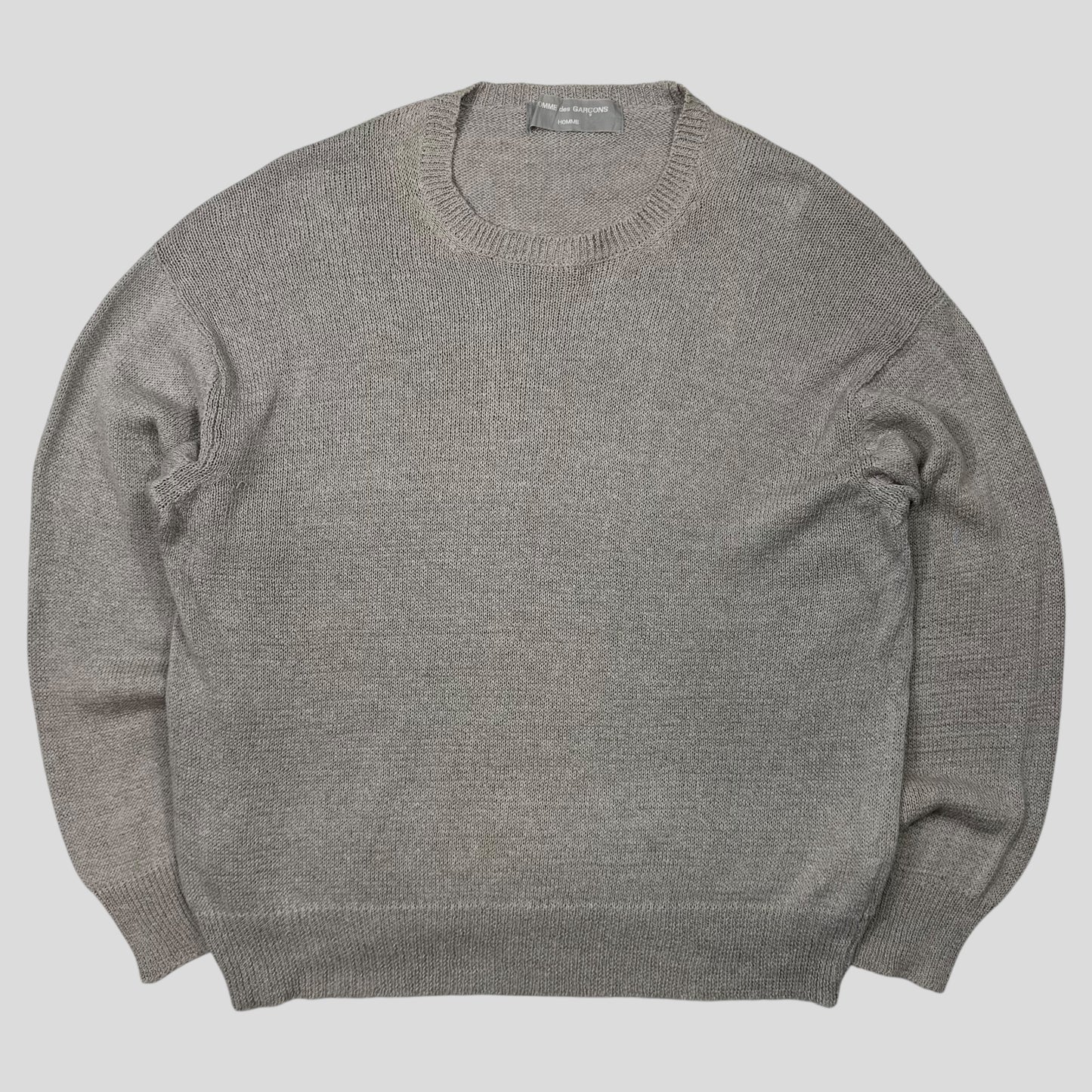 Comme Des Garçons Homme 1994 Cotton + Linen Knit Jumper - M