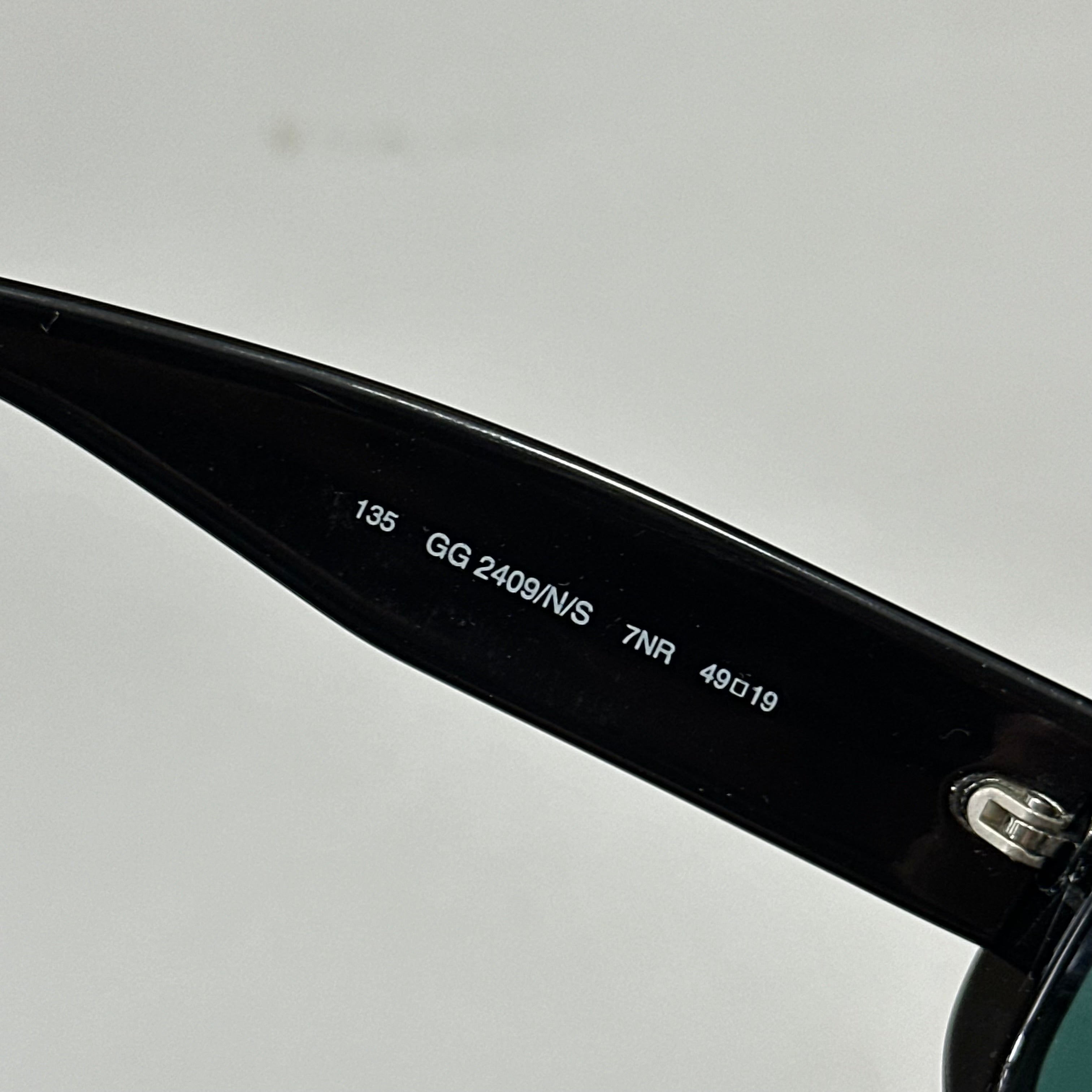 Gucci by Tom Ford 1996 Blue Tint G Logo Square Sunglasses – Warmwaves
