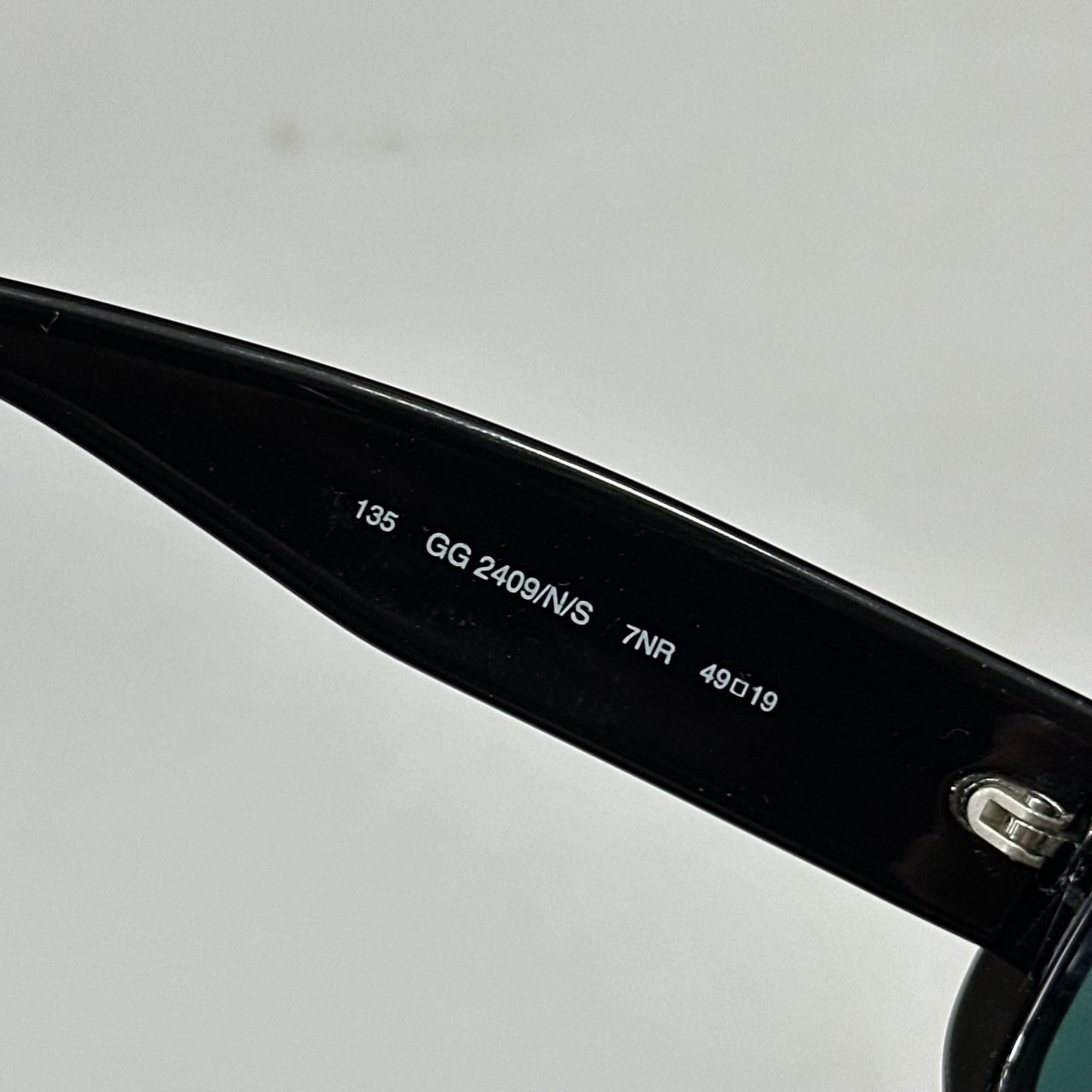 Gucci by Tom Ford 1996 Blue Tint G Logo Square Sunglasses