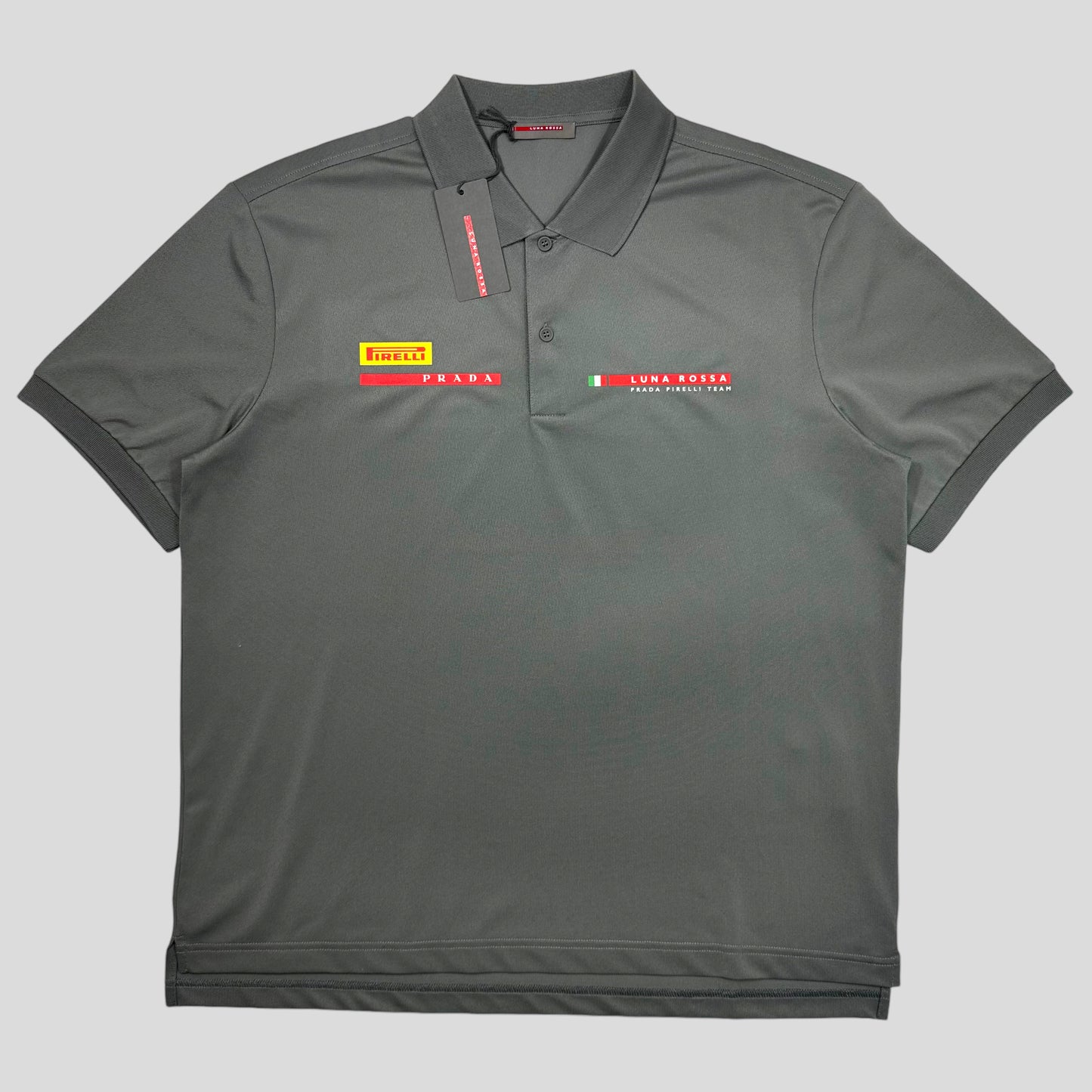 Prada Americas Cup 2024 Logo Pique Polo - S/XL/XXL