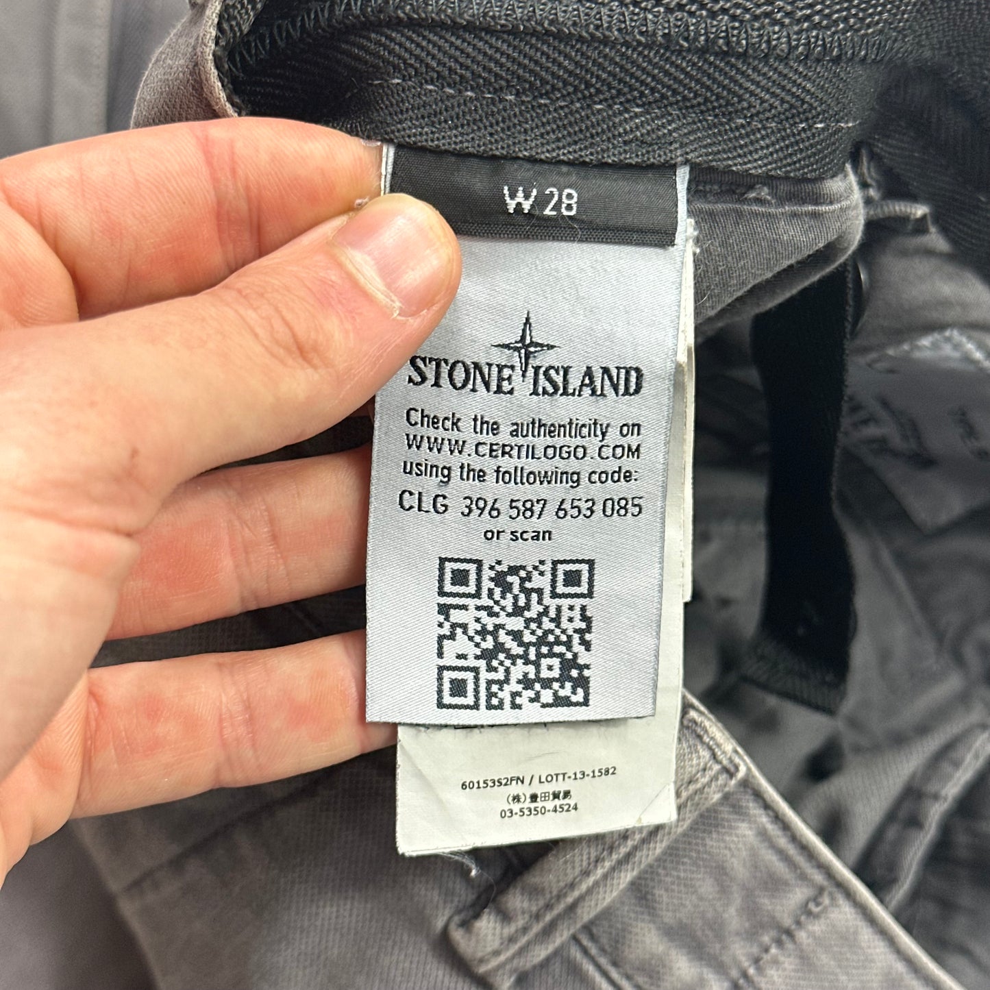 Stone Island SS14 Grey Combat Cargo Trousers - 28-30