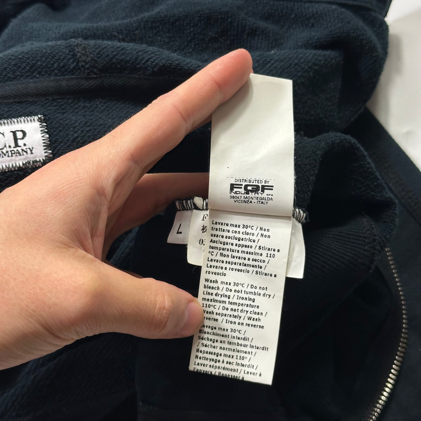 CP Company 2010 Navy Goggle Hoodie - M/L