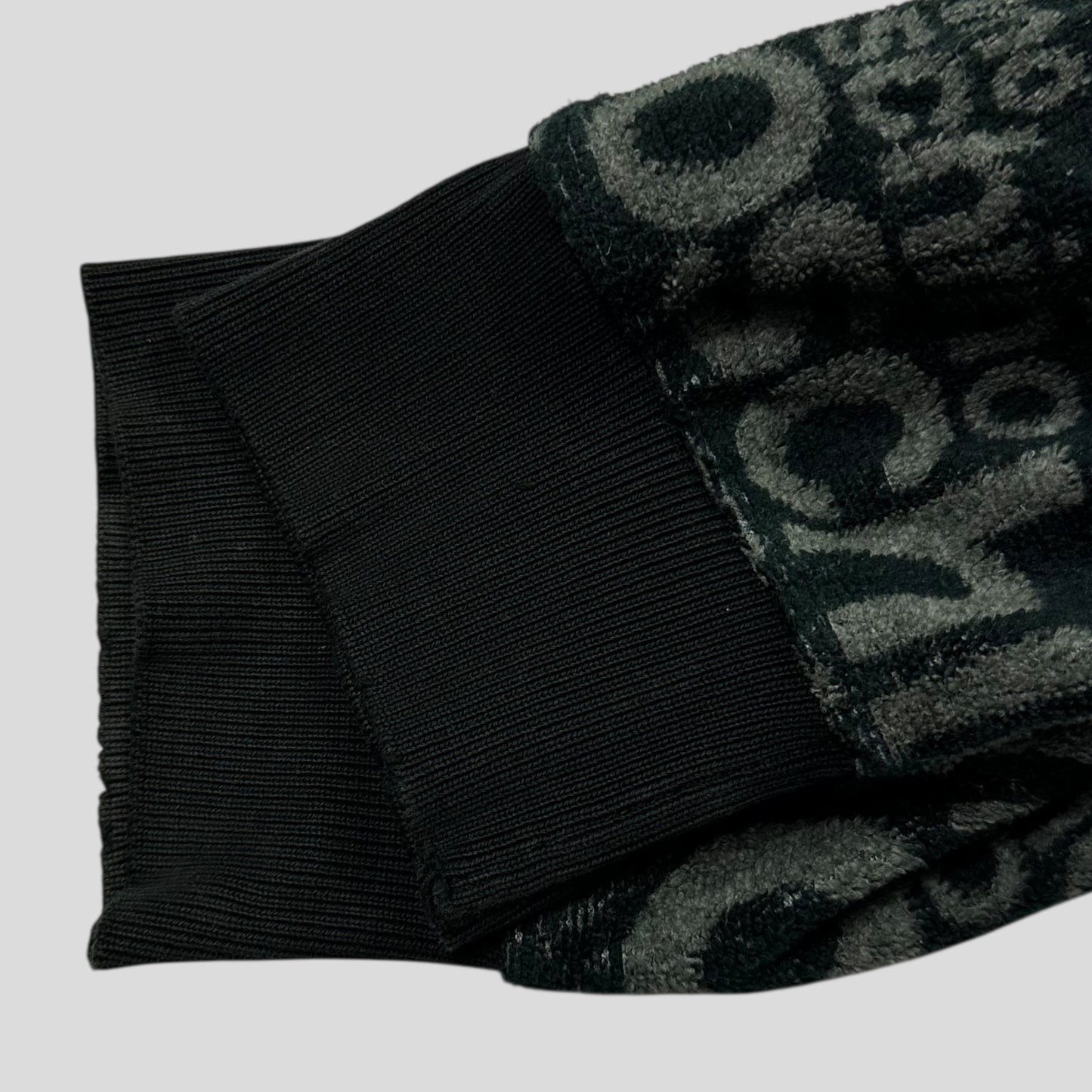 Moschino Jeans 1998 Spellout Logo Teddy Cotton Fleece Jumper - L/XL