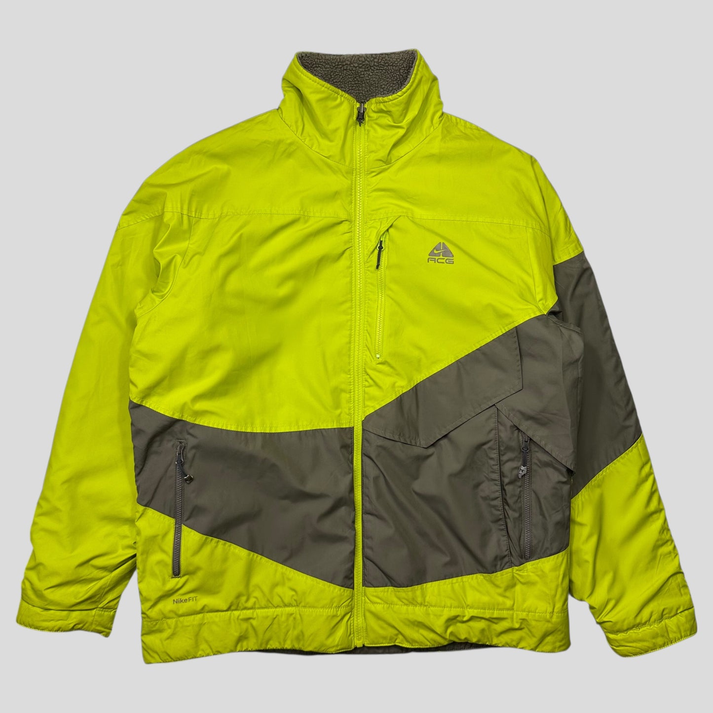 Nike ACG FW07 Reversible Nylon Panelled Fleece - M/L