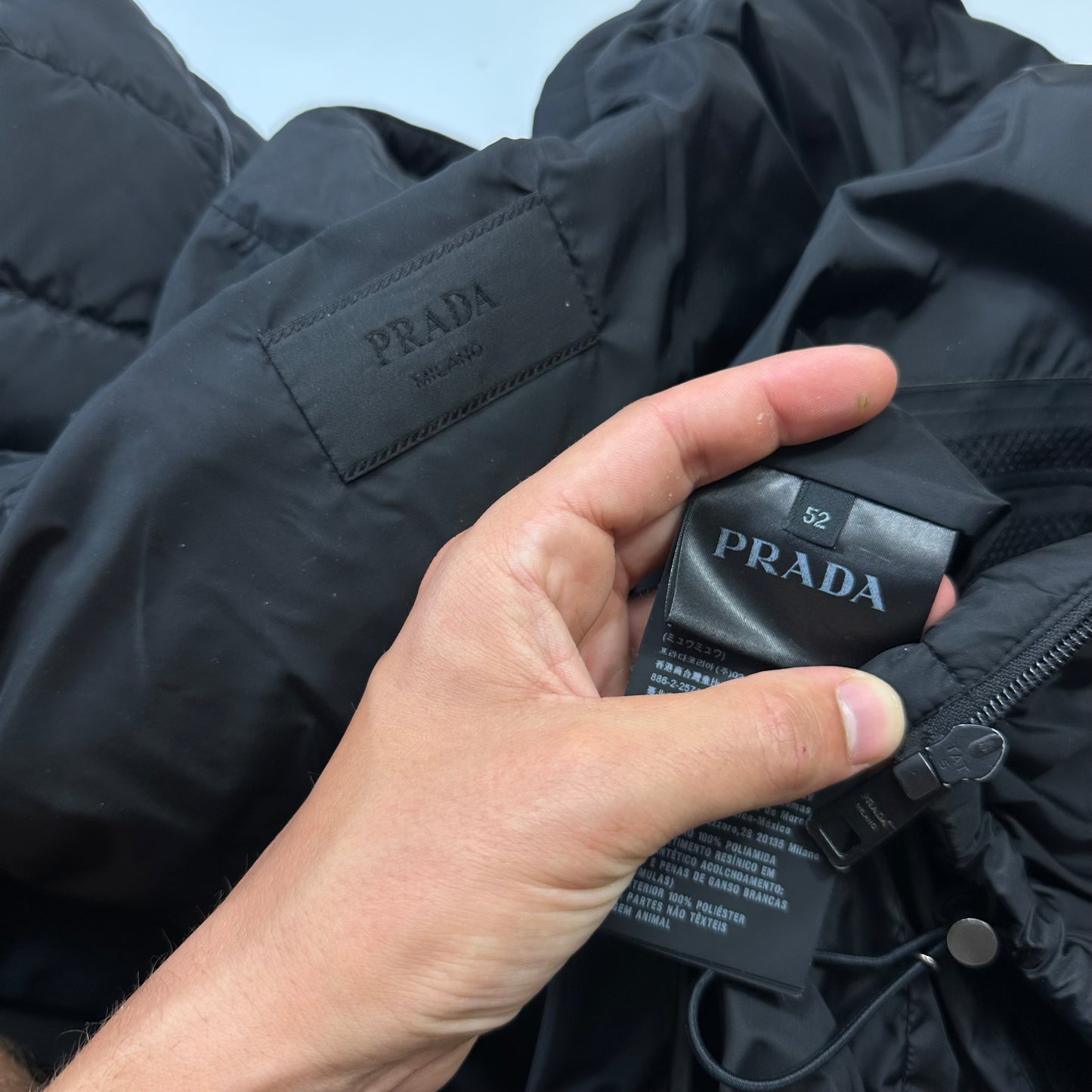 Prada 2018 Laminated Nylon Duck Down Puffer - IT52 (L)