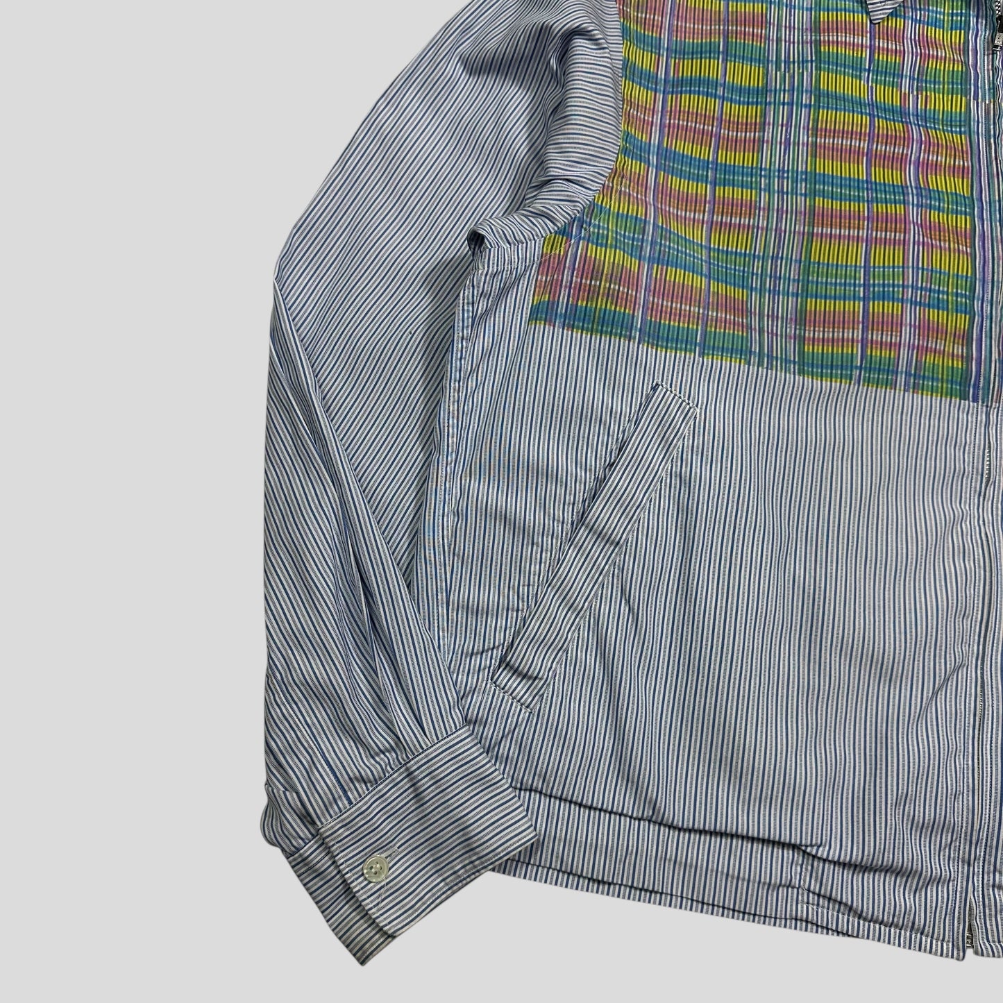 Comme Des Garçons SHIRT 90’s Plaid Striped Boxy Work Jacket - M