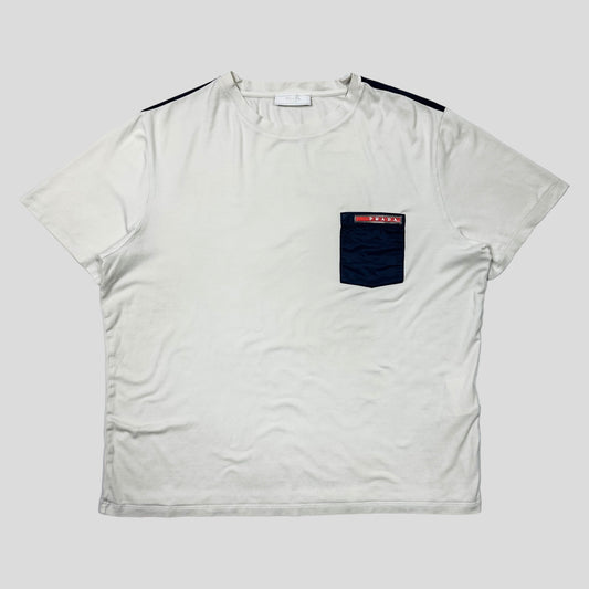 Prada Milano 2017 Nylon Pocket T-shirt - M/L