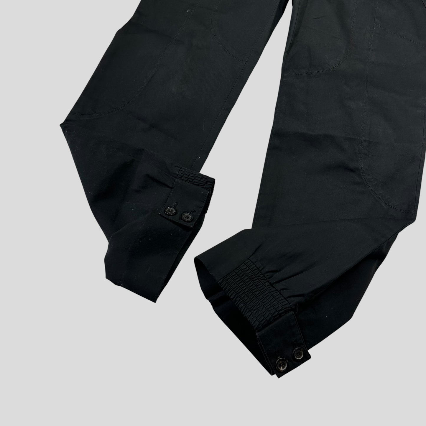 Gucci by Tom Ford 2002 Panelled Black Smart Trousers - IT40