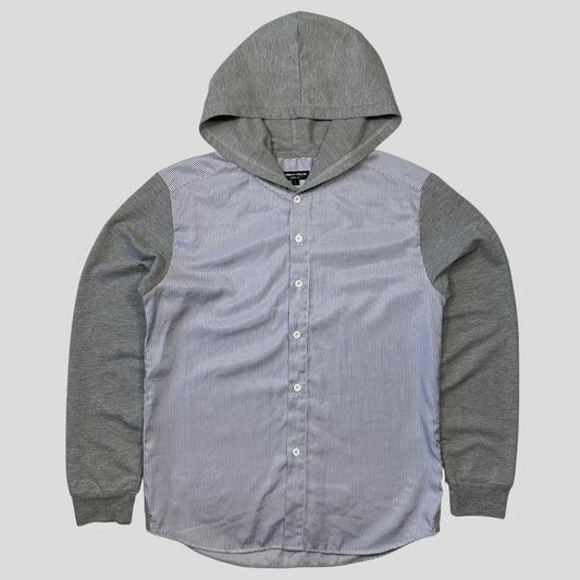 Comme Des Garçone Homme 2009 Striped Shirt Hoodie - M/L