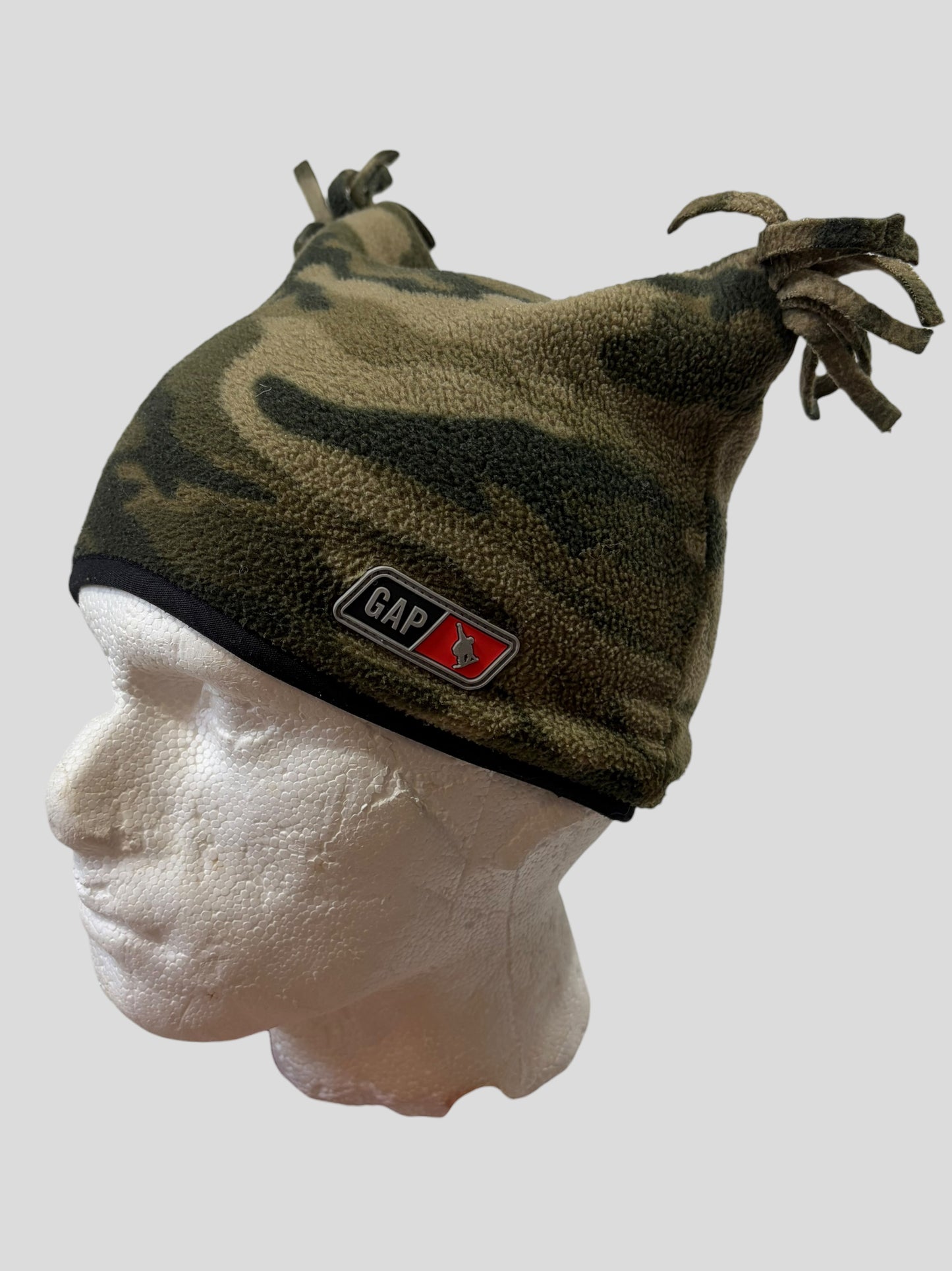 GAP 00’s Jester Bobble Camo Fleece Ski Hat - S/M