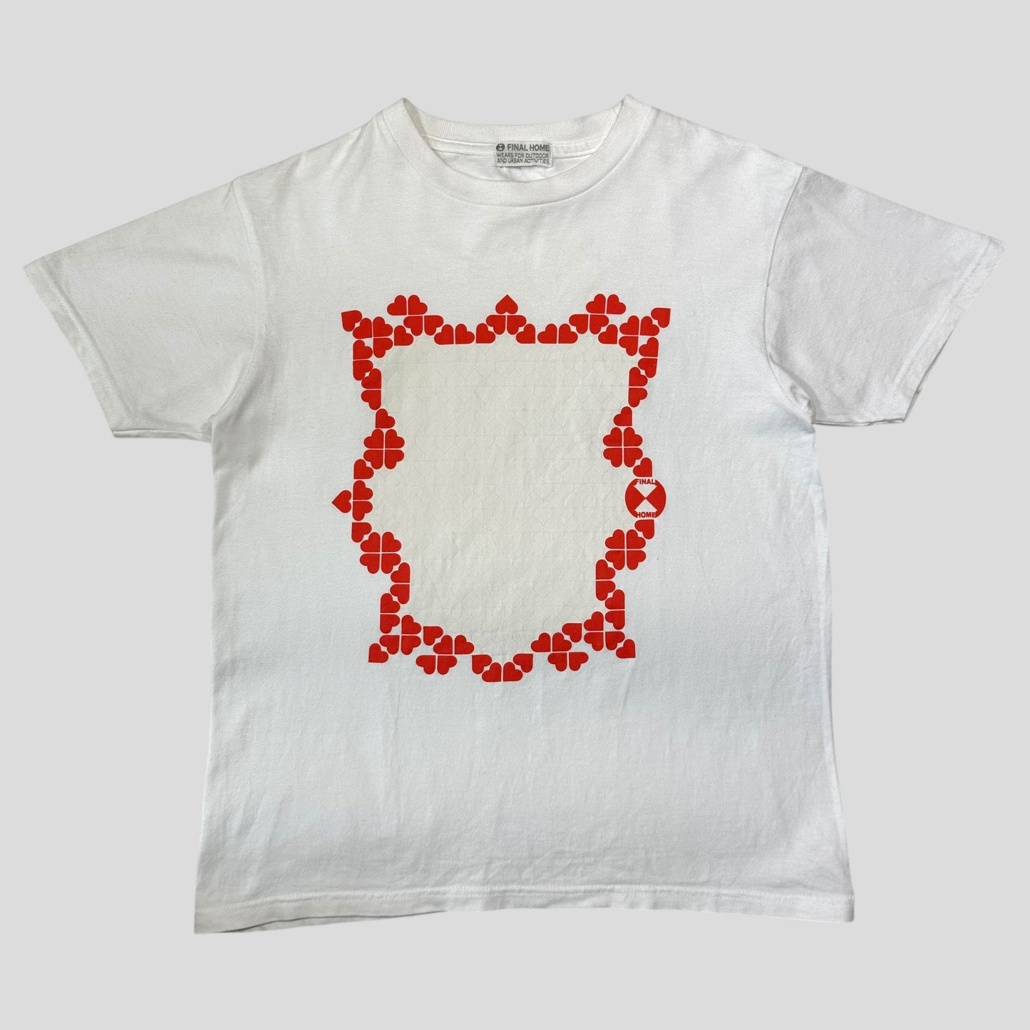 Final Home 2002 Love Heart Graphic Boxy T-shirt - S