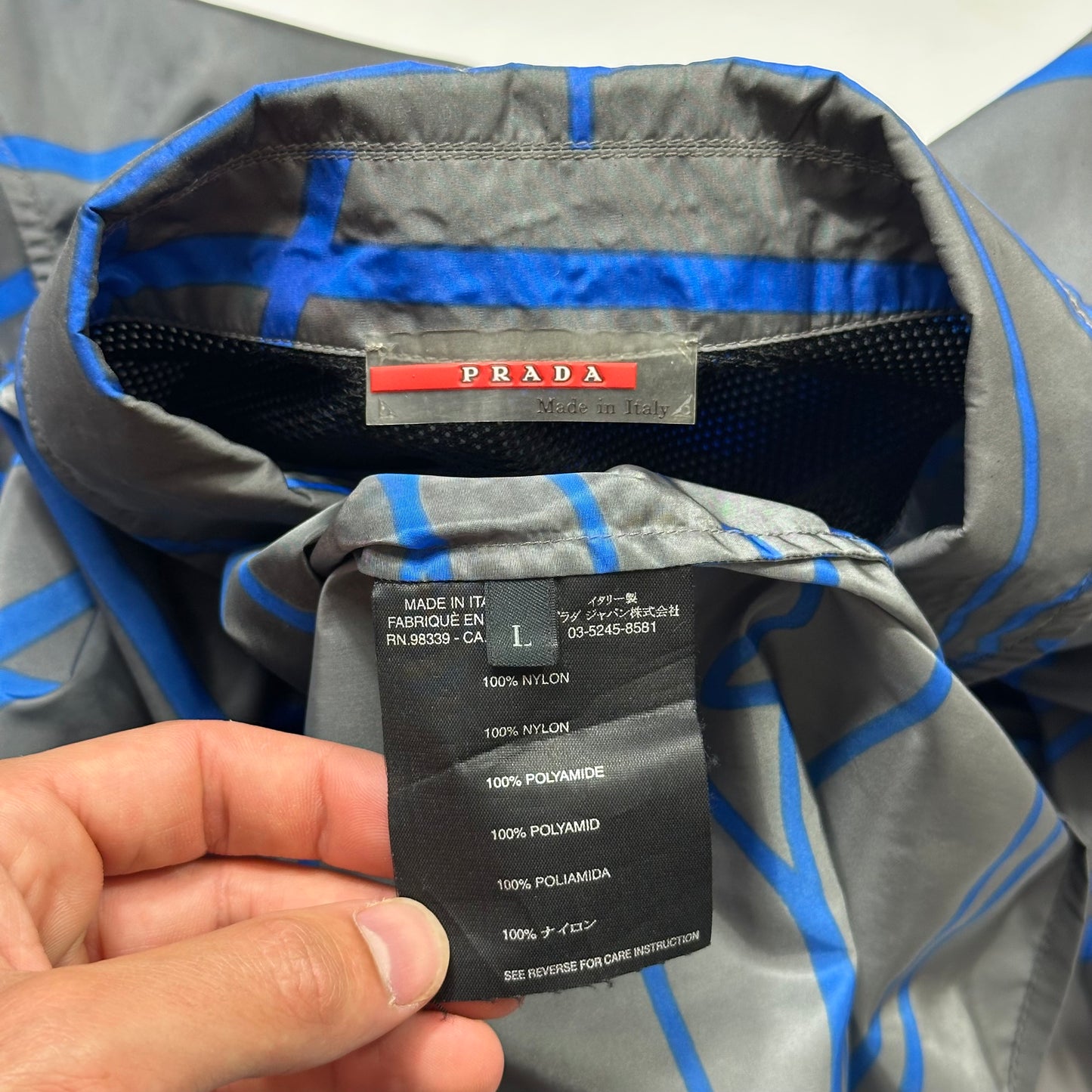 Prada Sport 00’s Vibrations Print Nylon Ventilated Jacket - M/L
