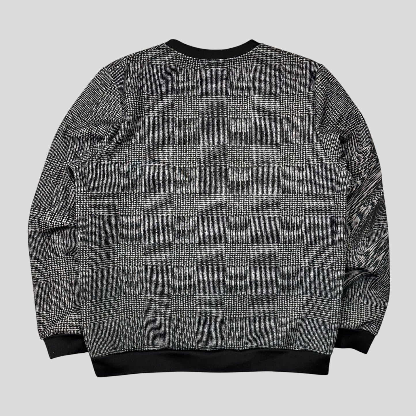 Iceberg 3D Glitch Print “Tweed” Sweatshirt Crewneck - L/XL