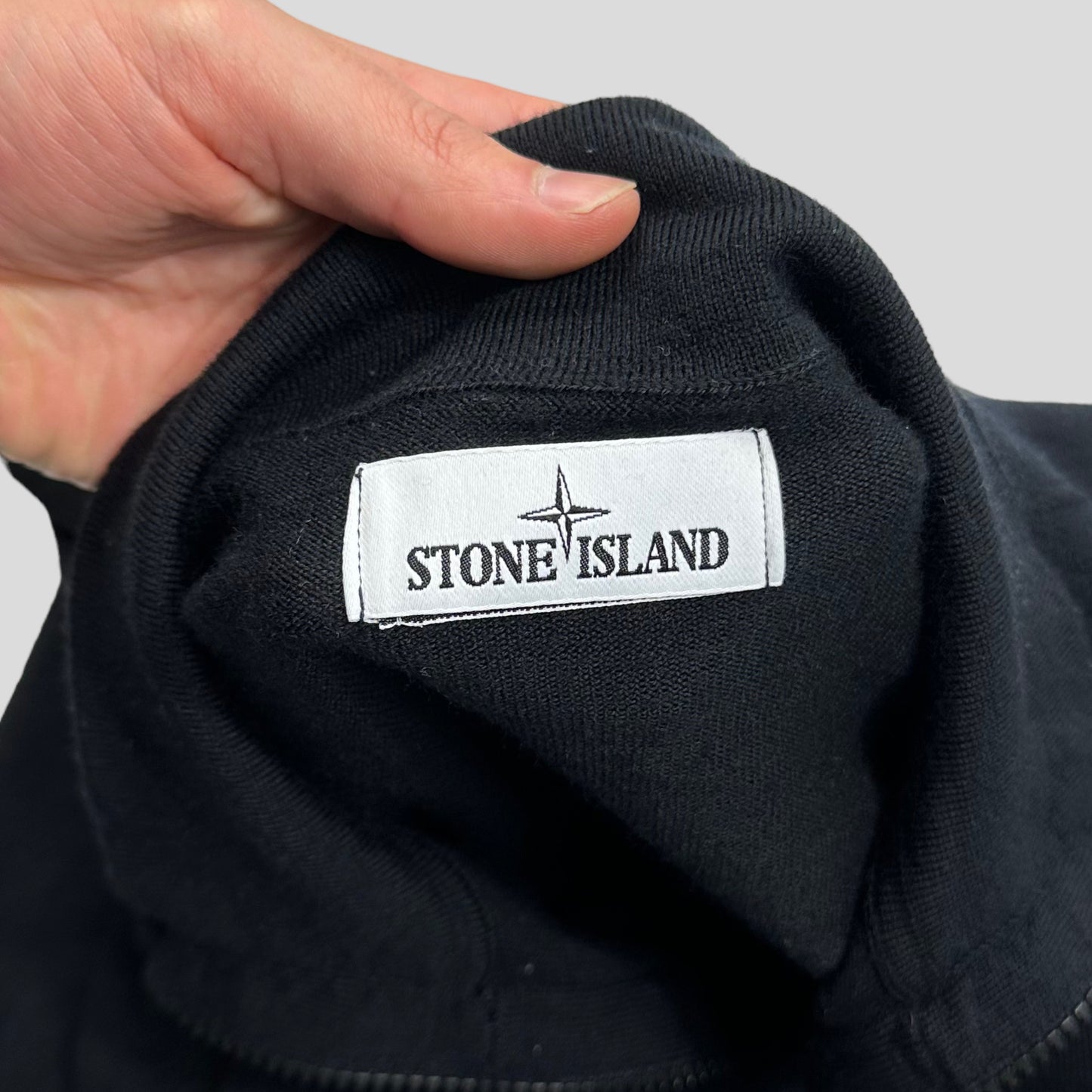 Stone Island AW21 Lightweight 1/4 Zip Knit - L
