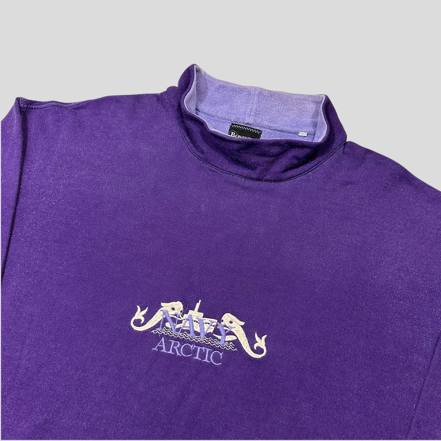 Boneville 1980’s Navy Arctic Toggle Cuff Mockneck Sweatshirt - XL/XXL