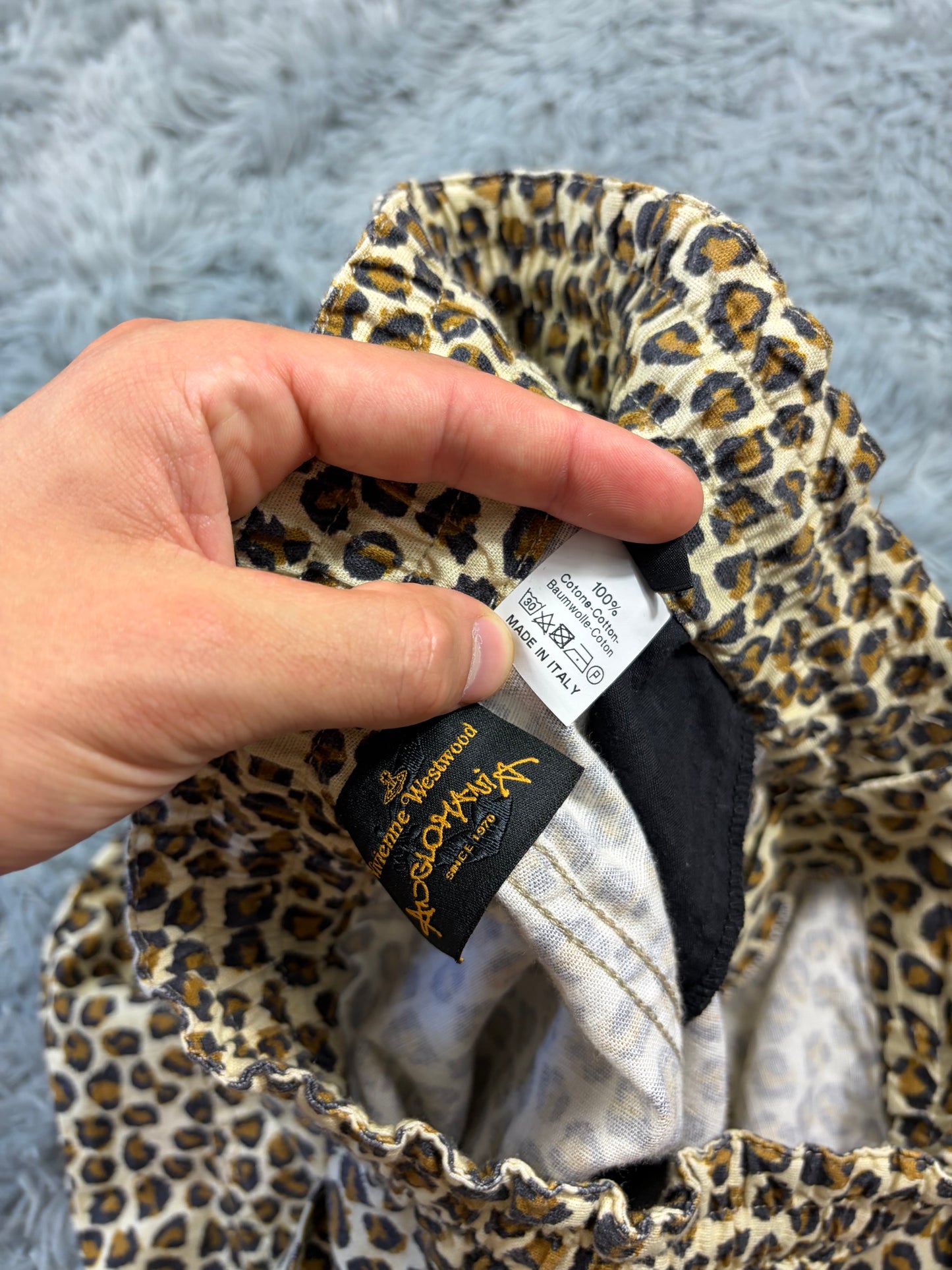 Vivienne Westwood 00’s Anglomania Leopard Print Baggy Shorts - M