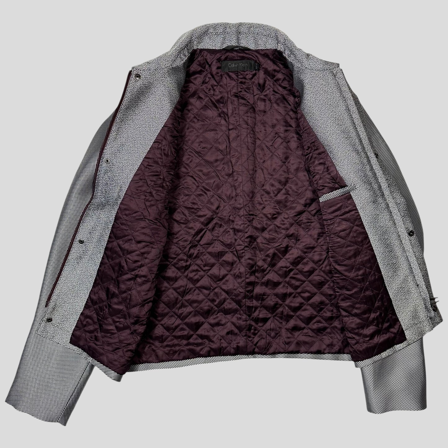 Calvin Klein Collection 2013 Runway Static Panelled Blouson Jacket - M