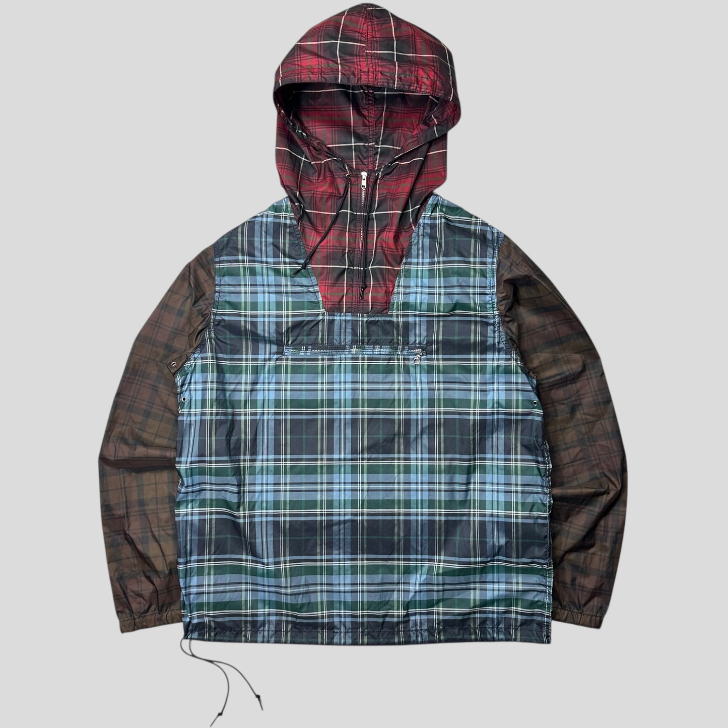 Comme Des Garçons SHIRT 2012 Runway Plaid Panelled Nylon Anorak - S/M