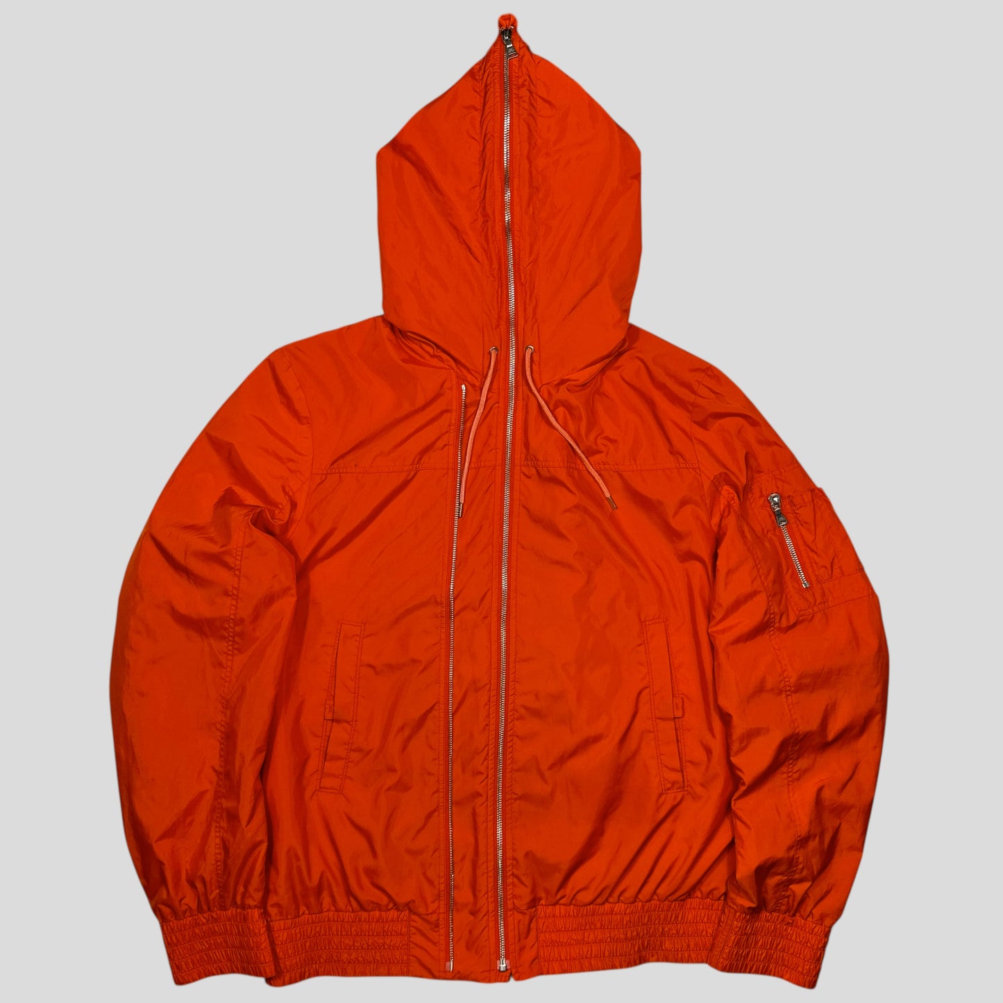 Neil Barrett Twin Zip Detailed Orange Windbreaker Jacket - L