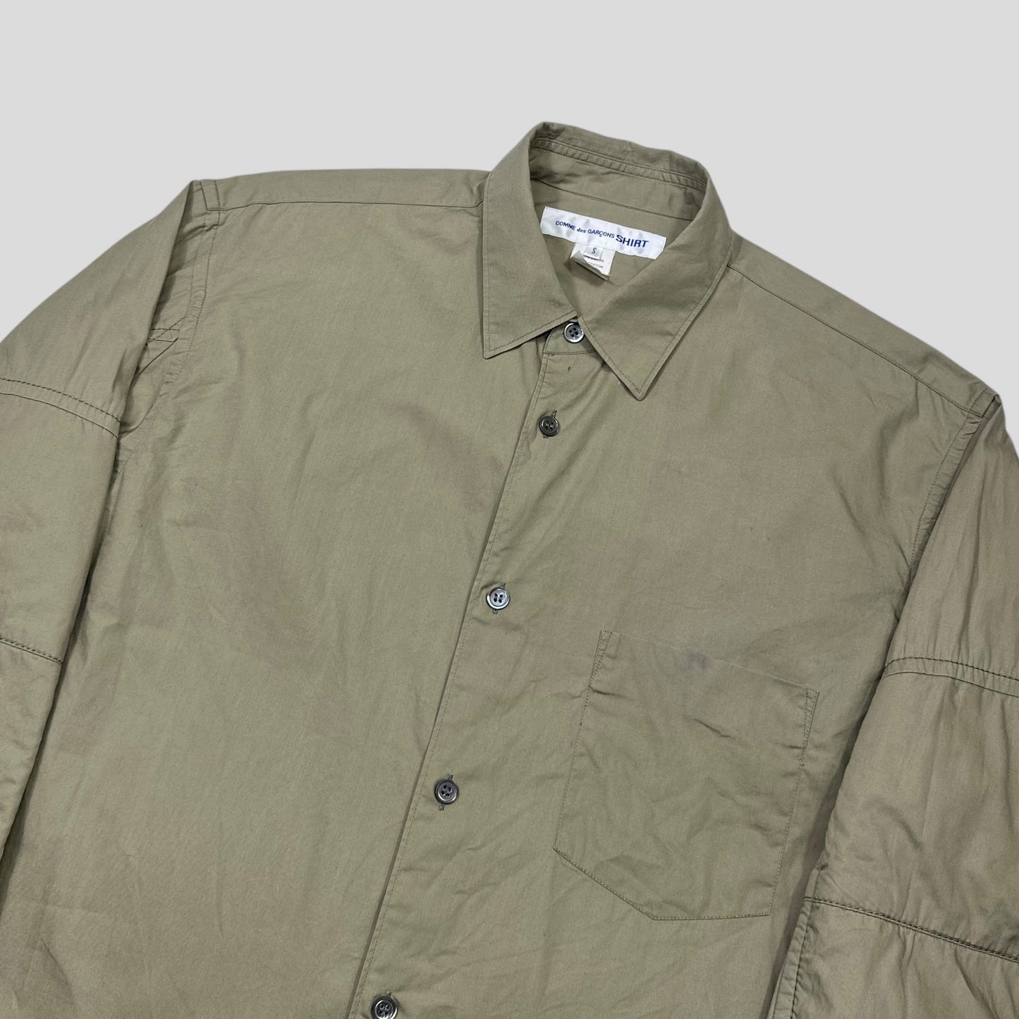 Comme Des Garçons SHIRT 00’s Moto Detailed Elbow Pad Shirt - S/M