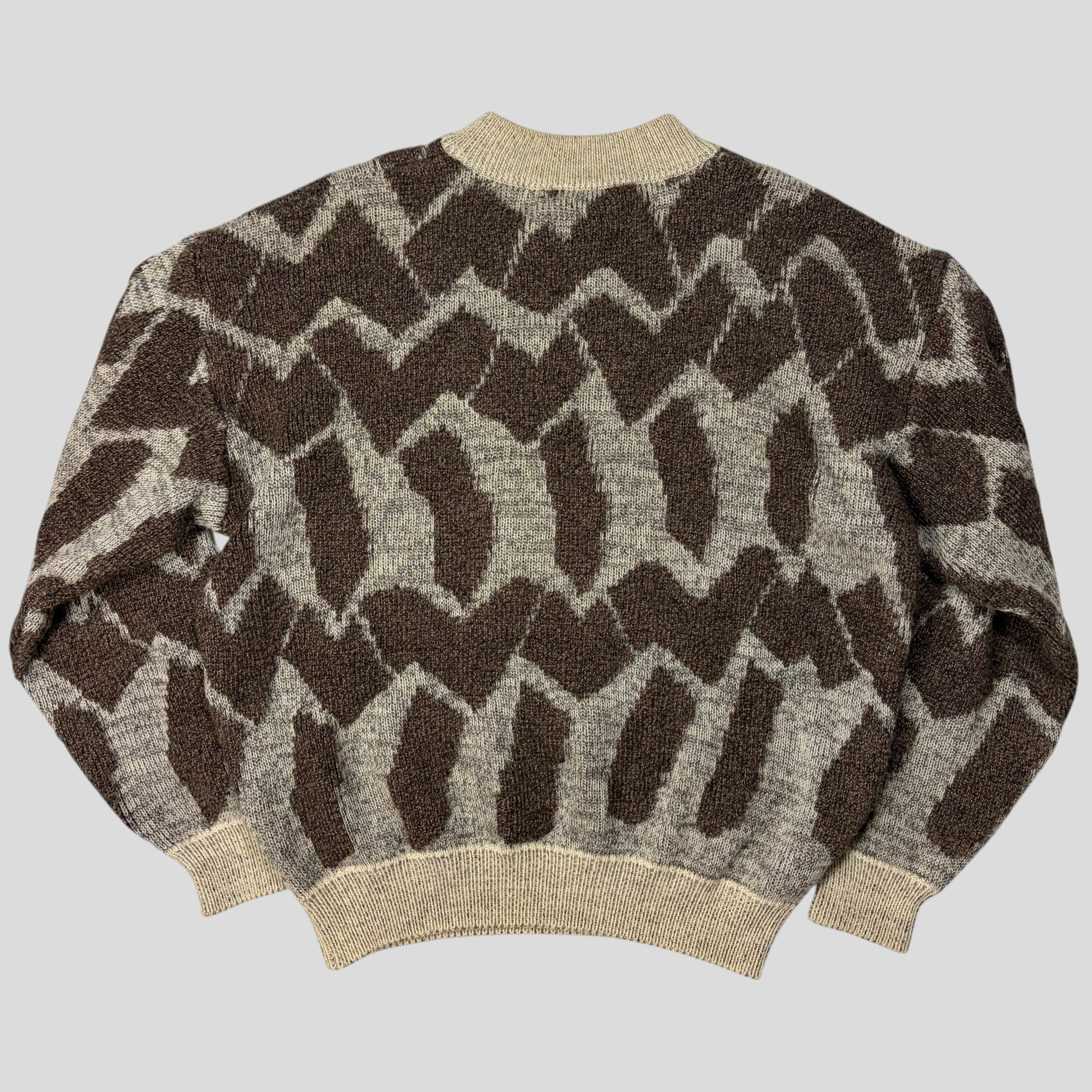 Issey Miyake MEN 1988 Heavy 3D Abstract Knit Jumper - M – Warmwaves