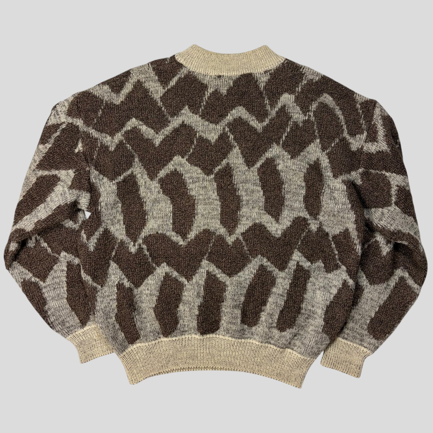 Issey Miyake MEN 1988 Heavy 3D Abstract Knit Jumper - M