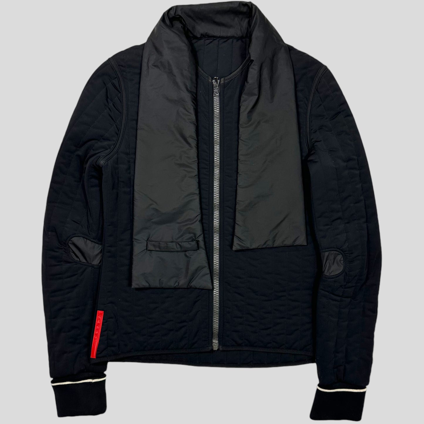 Prada Sport SS00 Quilted Nylon Scarf Jacket - M