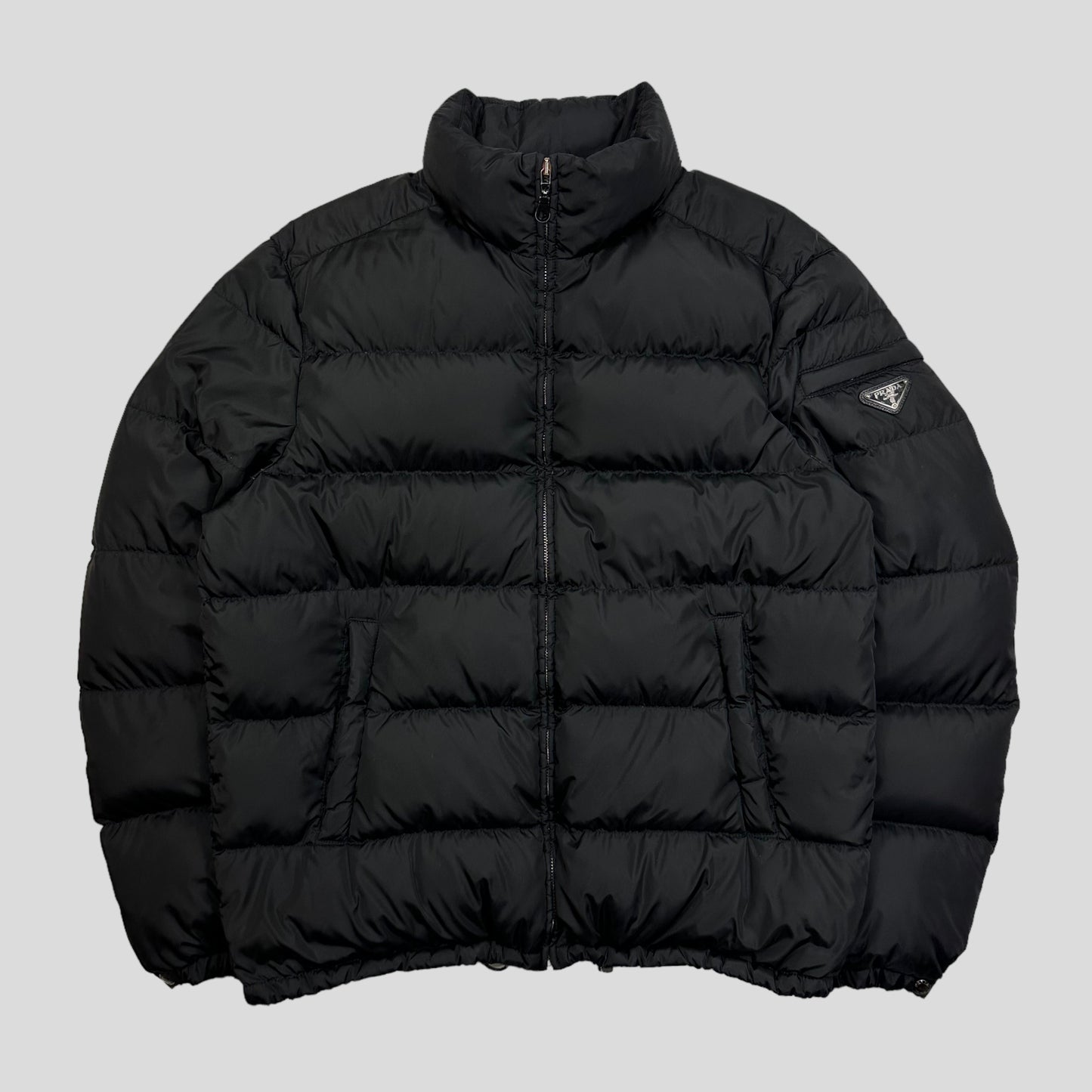 Prada Milano 2017 Black Nylon Goose Down Puffer Jacket - IT52