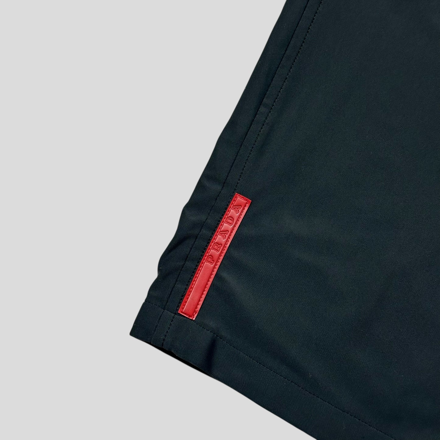 Prada Sport FW99 Textured Nylon Shimmer Baggy Mesh Trousers -IT54