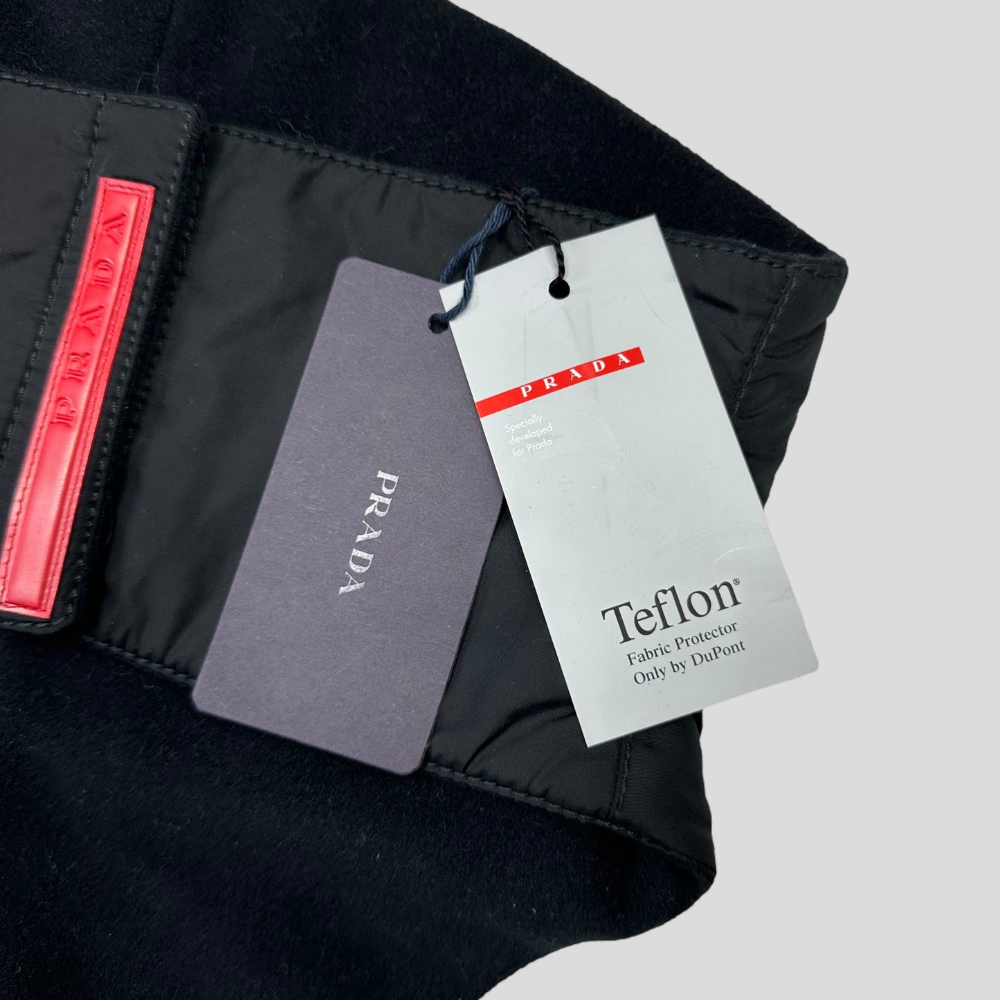 Prada Sport FW98 Teflon Nylon Fleece Magnetic Neck Gaitor