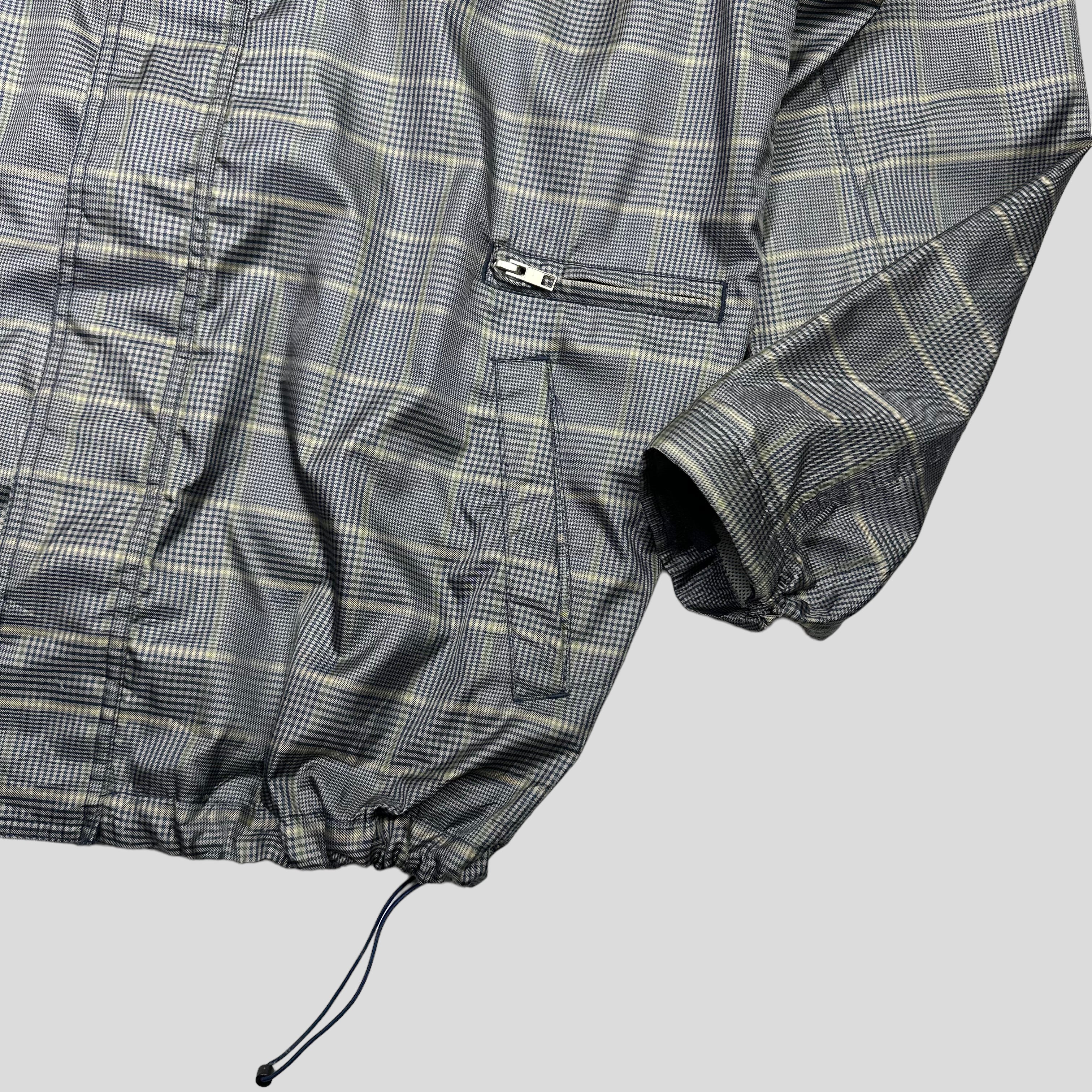 Stussy 00's Nylon Checkered Double Logo Jacket - L/XL – Warmwaves