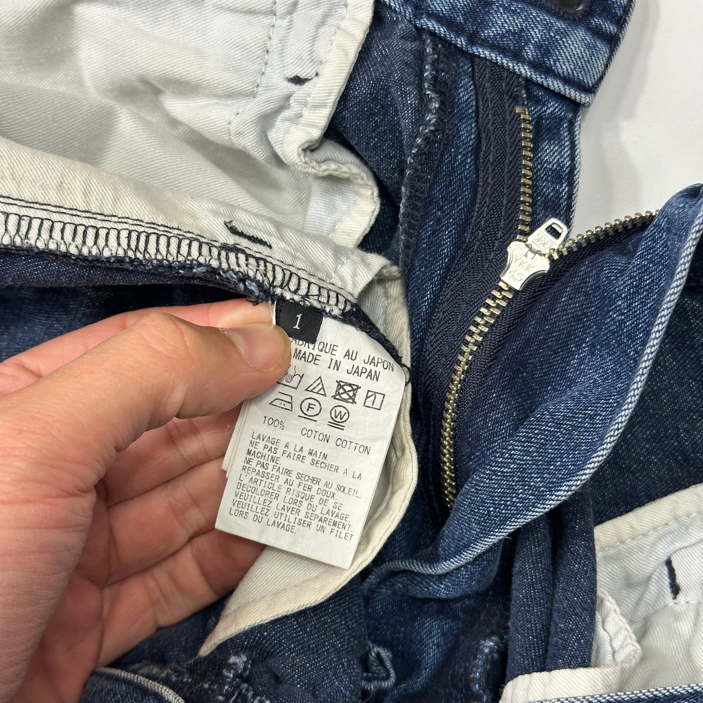 Y’s by Yohji Yamamoto SS05 Baggy Contrast Denim Jeans - 30-32