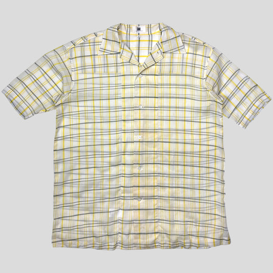 Issey Miyake IM Studios 00’s Plaid Check Sheer Cotton Cuban Shirt - M/L