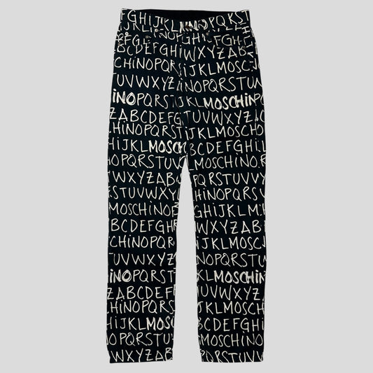 Moschino Jeans 00’s ABC Alphabet Black Jeans - 31