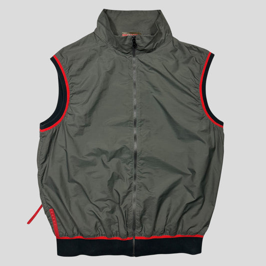 Prada Sport SS00 Stash Pocket Nylon Gilet Vest Jacket - M
