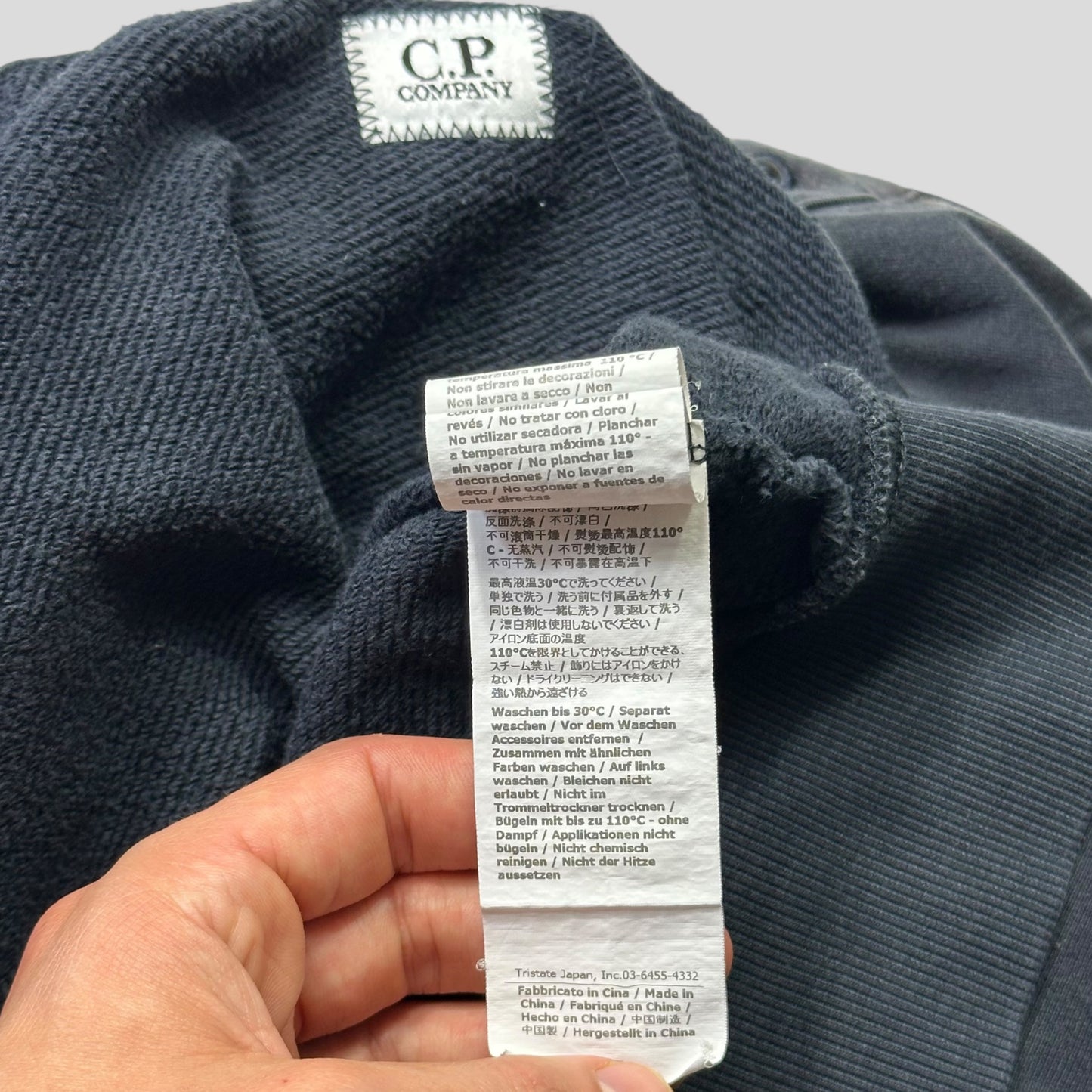 CP Company Navy Goggle Hoodie - M/L